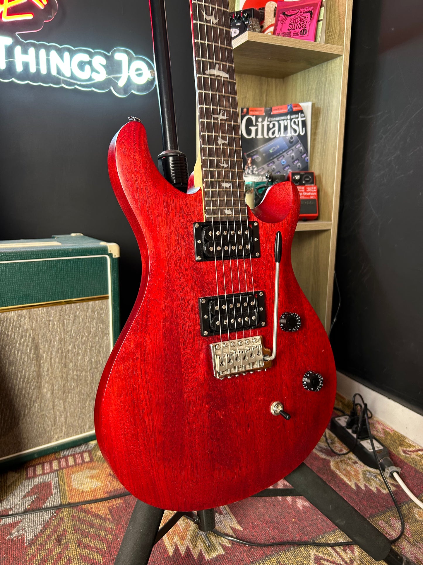 PRS SE CE 24 Standard Vintage Cherry Satin Electric Guitar