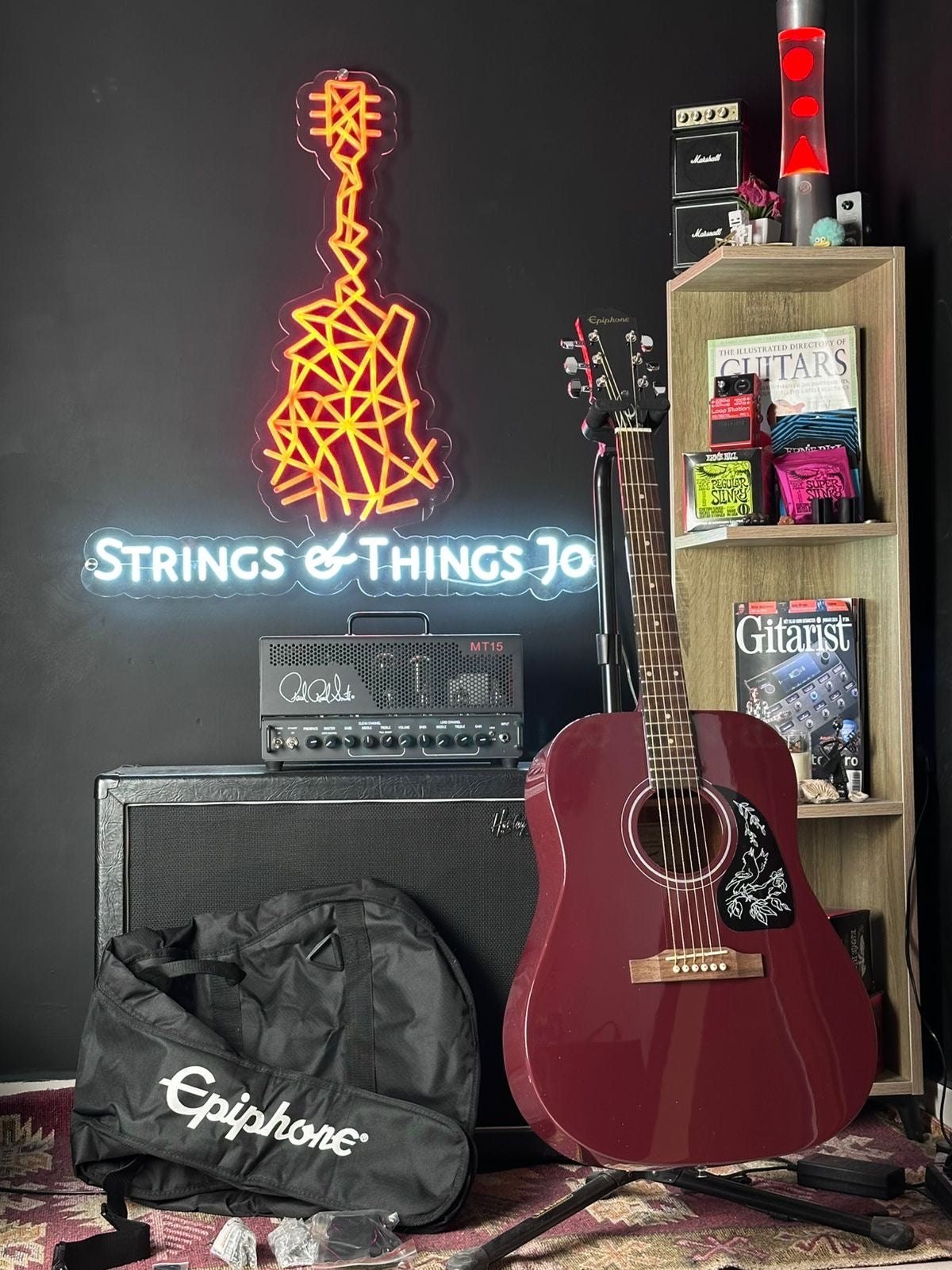 * Brand New * Epiphone Starling Acoustic Guitar Pack Wine Red