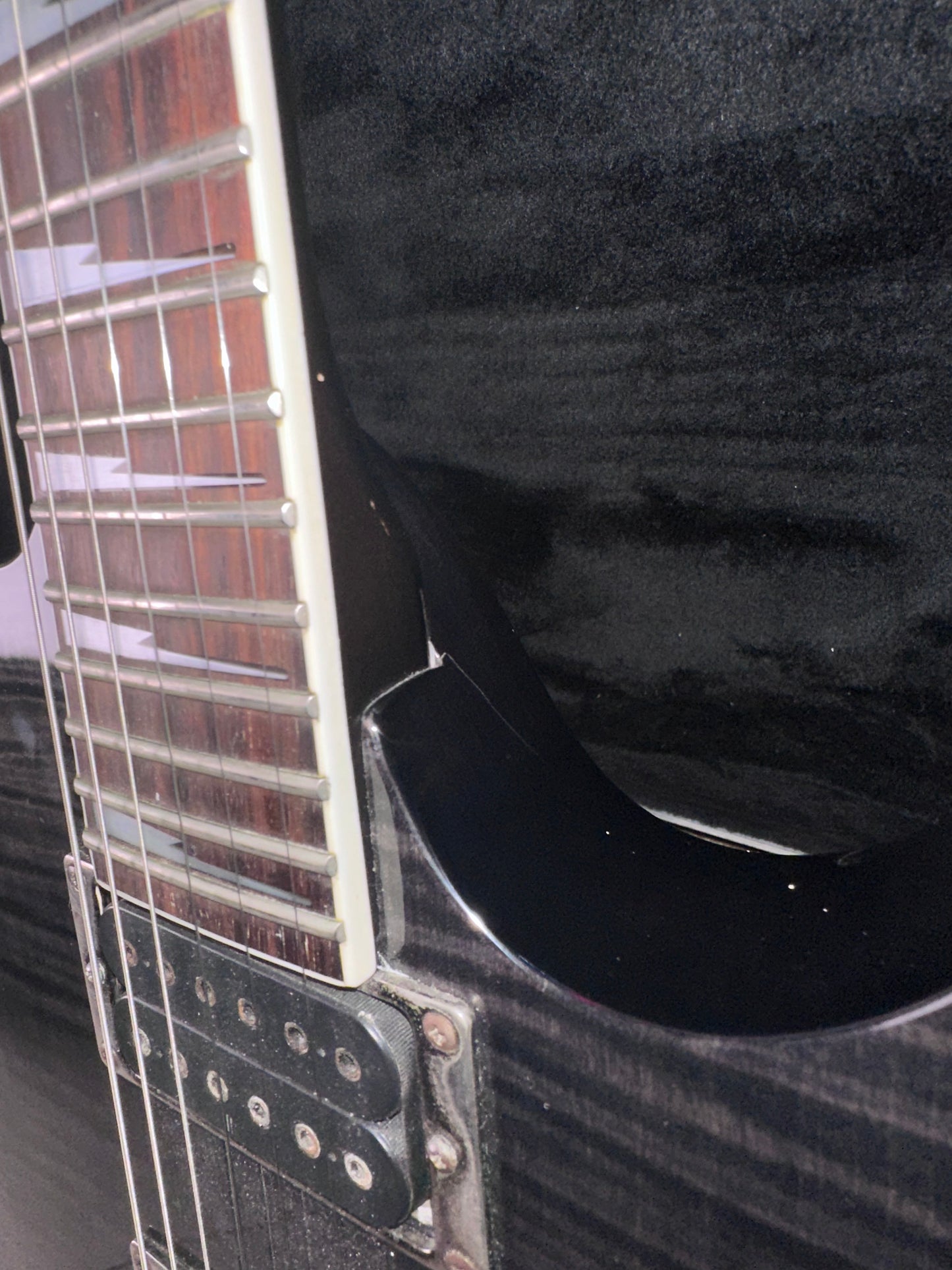 Ibanez RG320FM Trans Black Electric Guitar with Hardcase