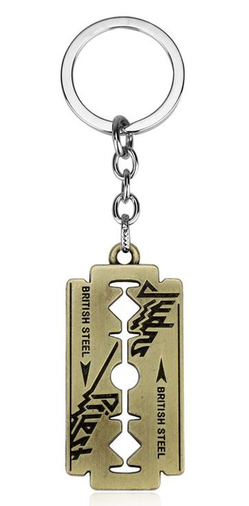Judas Priest British Steel Keyring (Bronze)