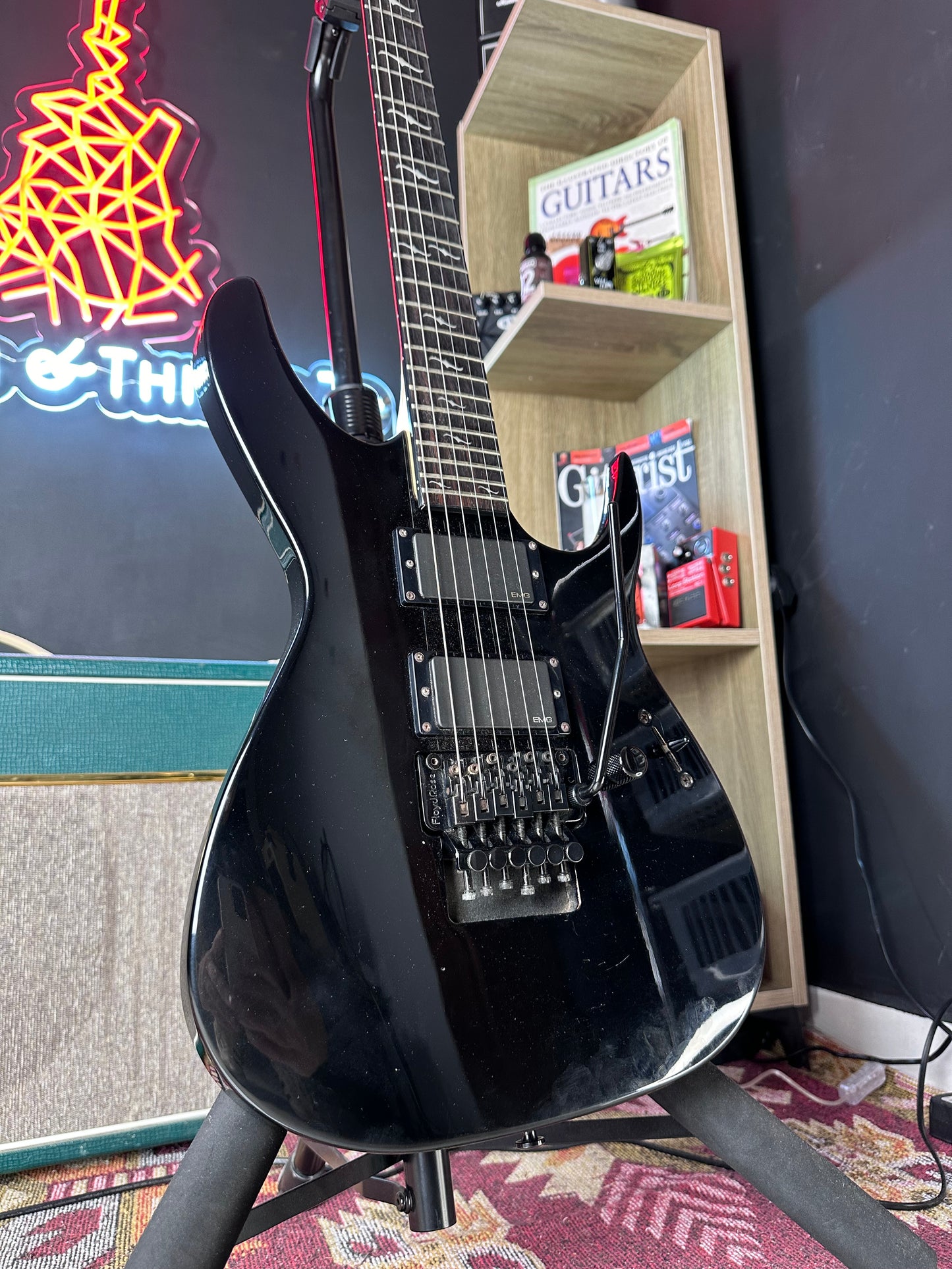 Dean Exile Select Floyd EMG BLK