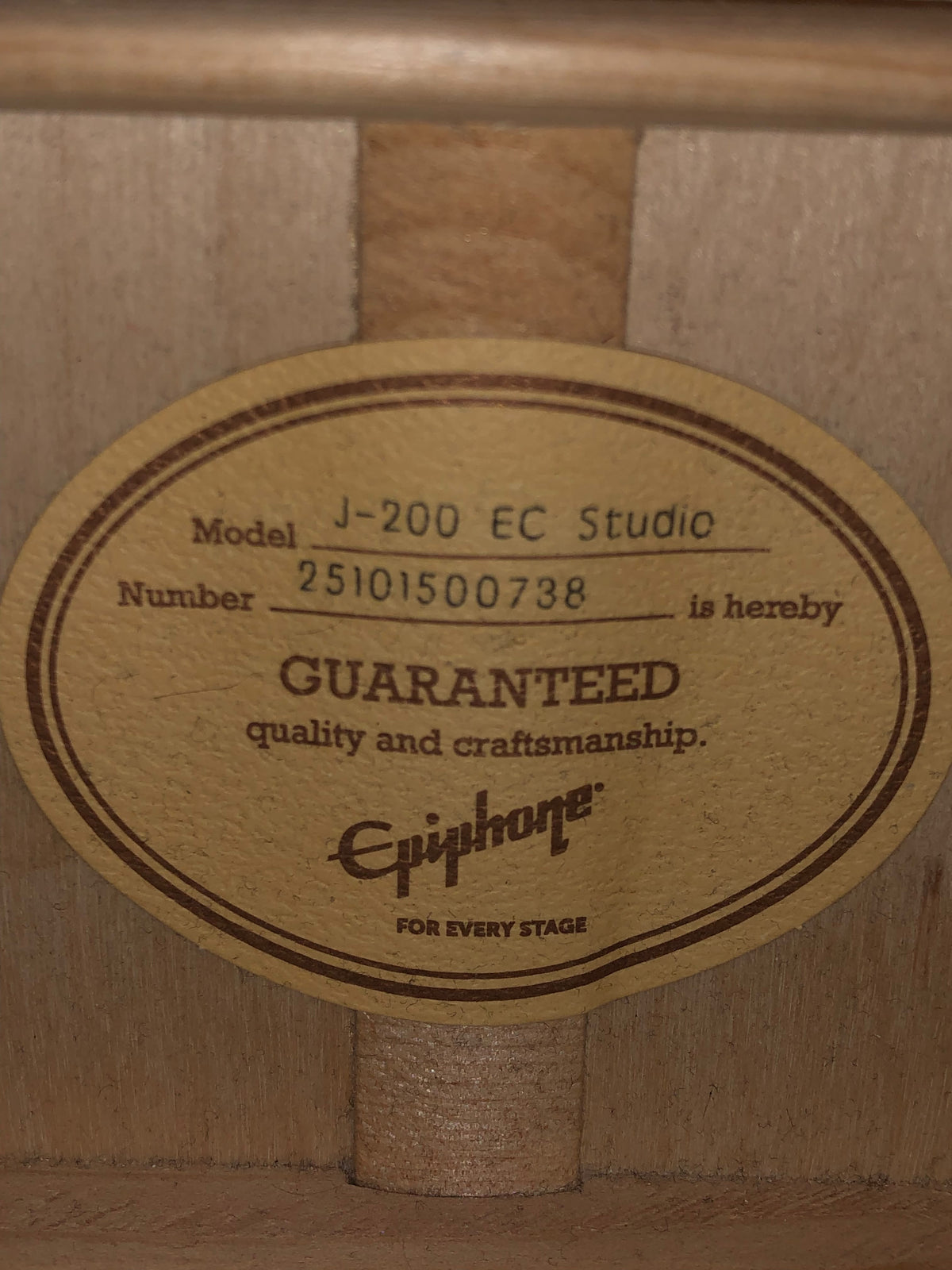 Epiphone EJ-200 VS Jumbo Acoustic-Electric Guitar