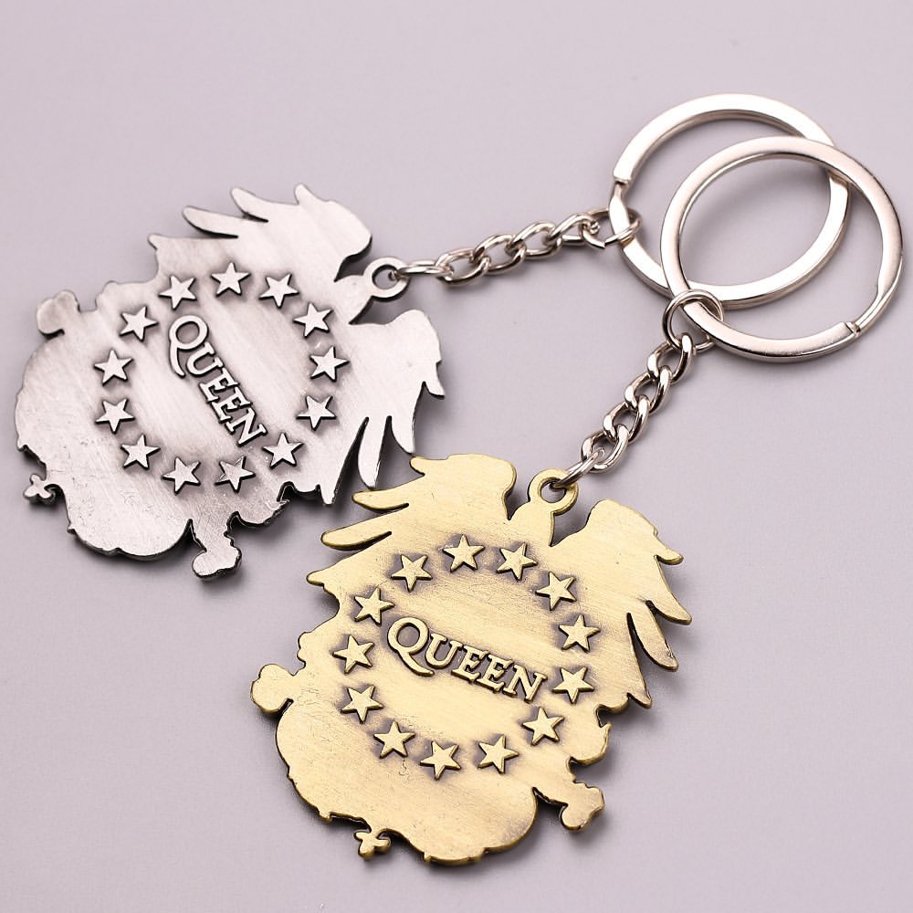 Queen Logo Keyring (Silver)