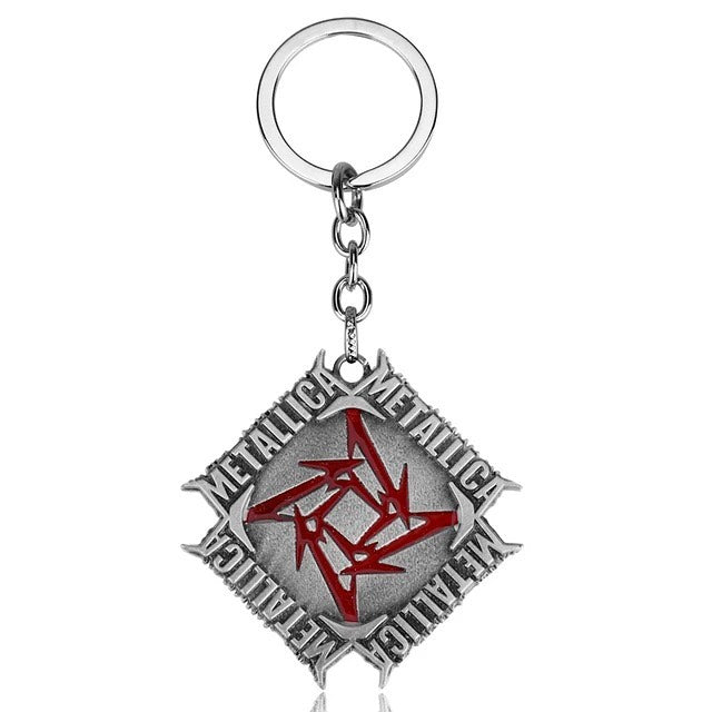 Metallica Load/Reload/St Anger Era Logo Keyring (Silver)