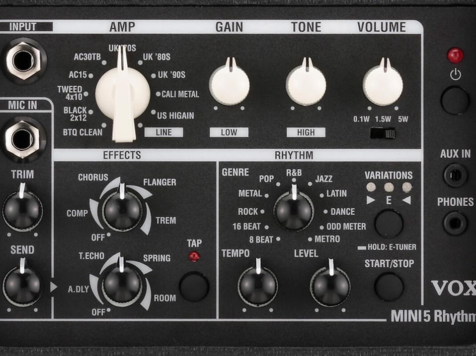 Vox Mini 5 Rhythm modeling guitar amplifier