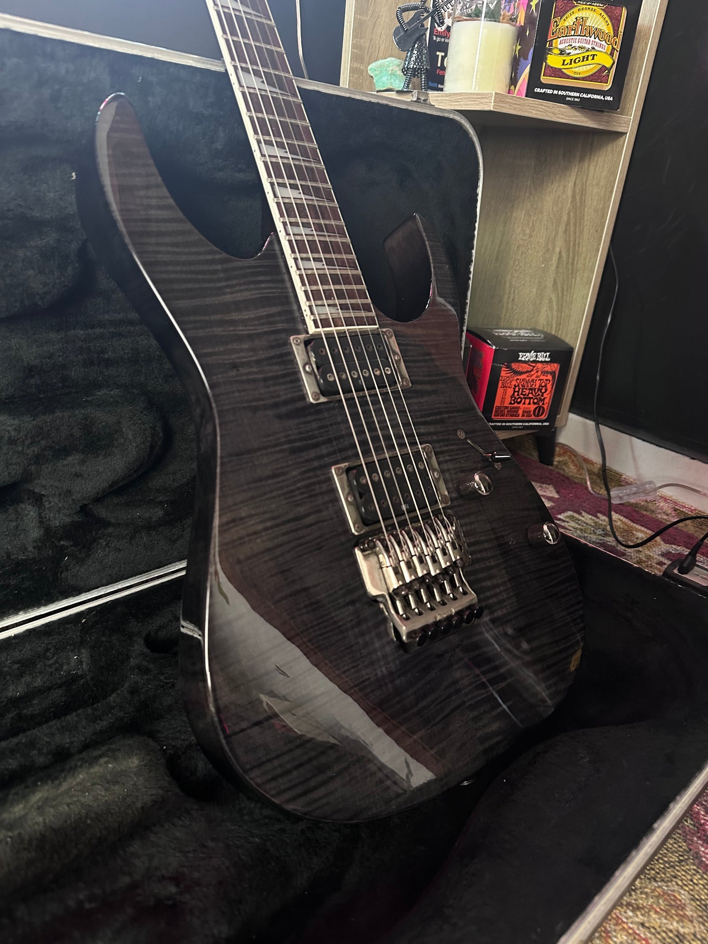 Ibanez RG320FM Trans Black Electric Guitar with Hardcase