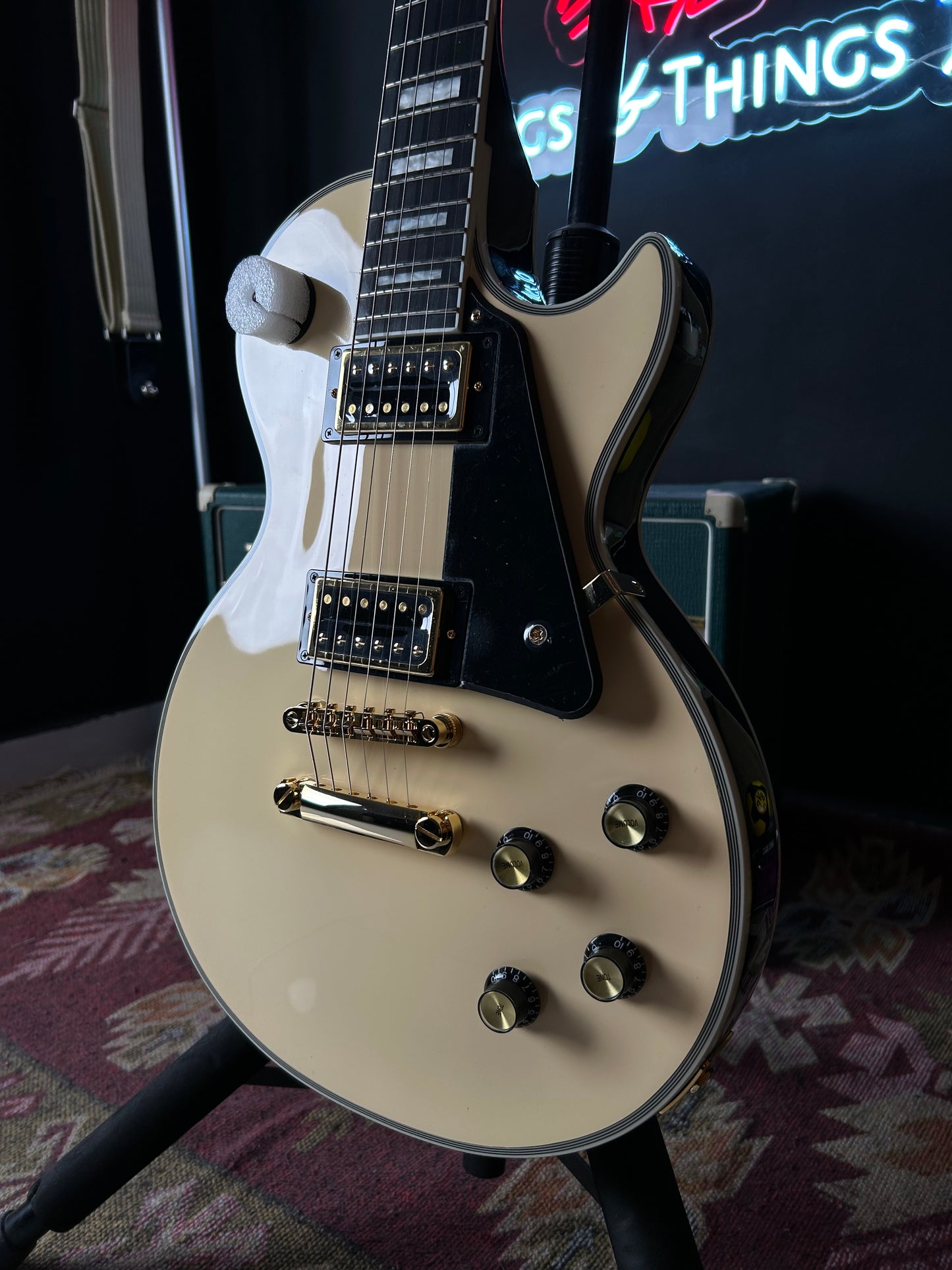 * Brand New * Epiphone Les Paul Custom Blackback Limited-Edition Electric Guitar