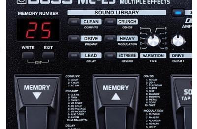 Boss ME-25 Guitar Multi-effects Pedal with built in looper