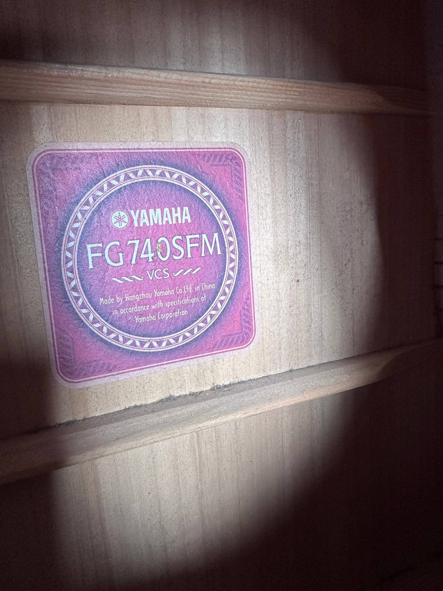 Yamaha FG740 SFM VCS Solid Top Dreadnaught Acoustic Guitar