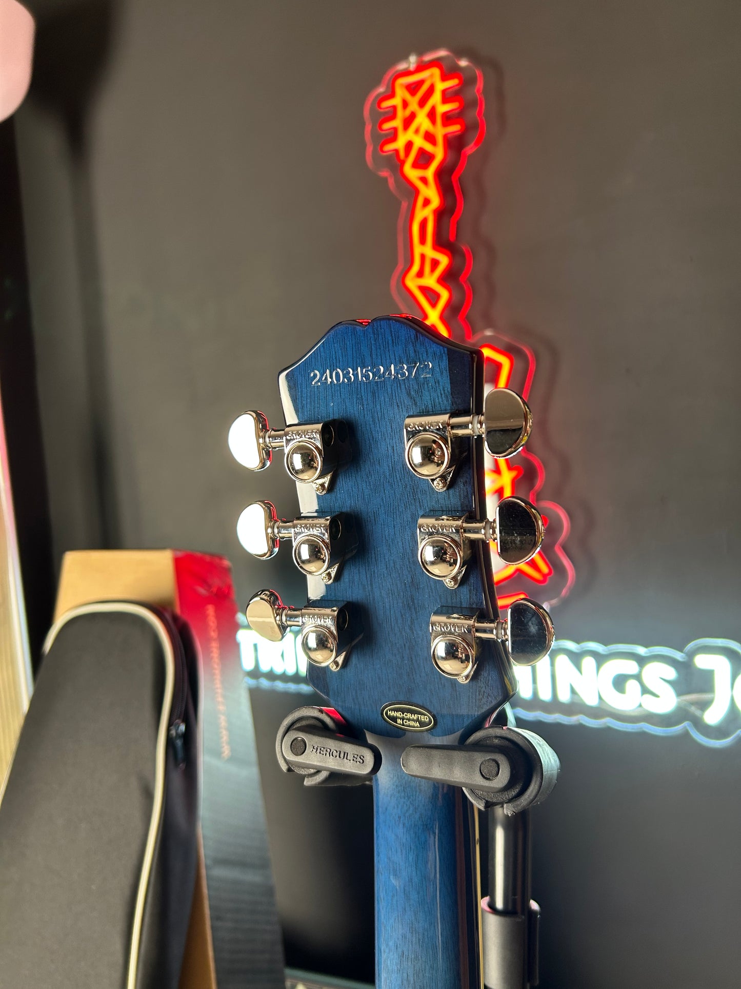 * Brand New * Epiphone Les Paul Custom Limited Edition Viper Blue Electric Guitar