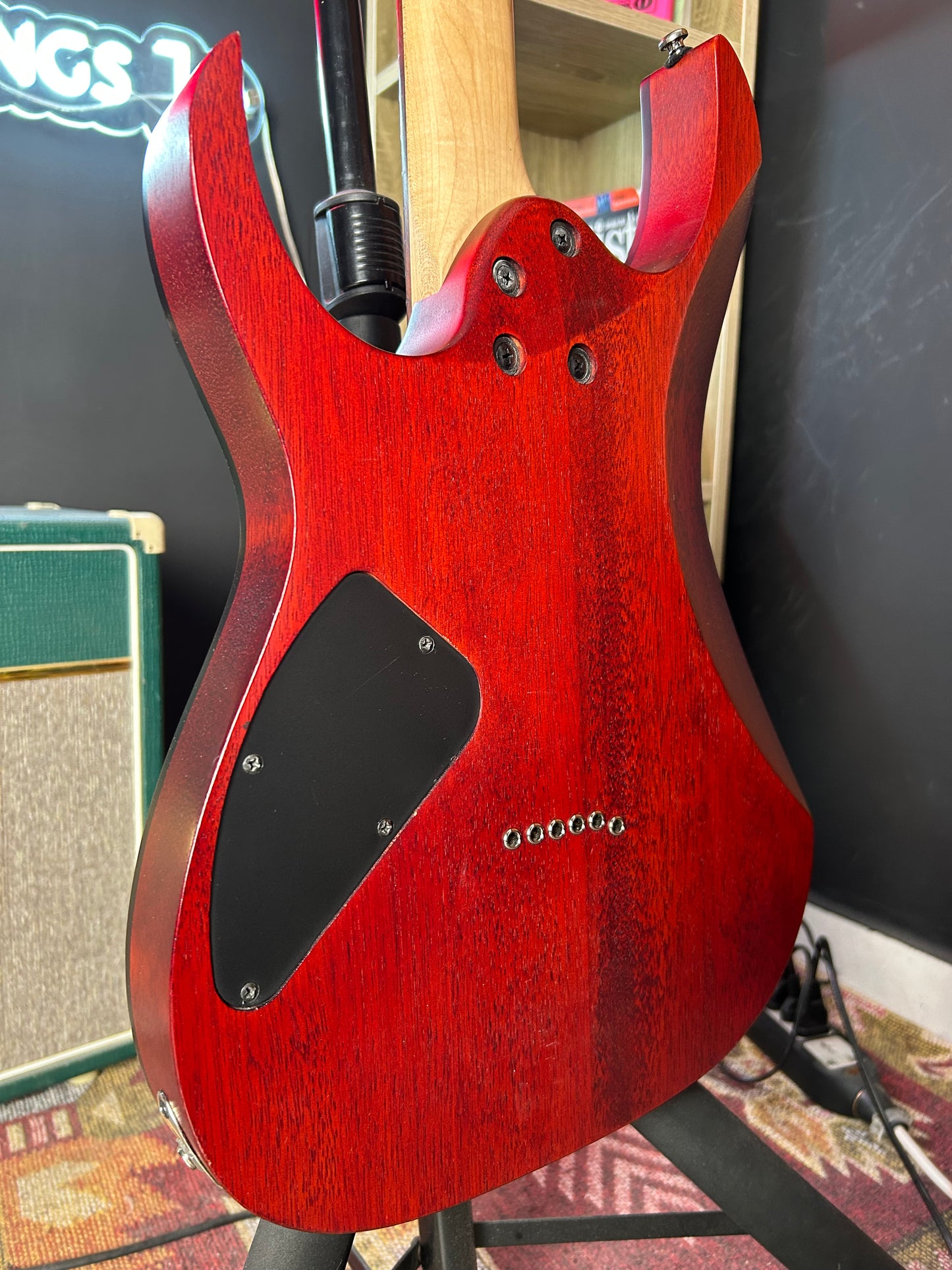 Ibanez Standard RG421PB Caribbean Shoreline Flat Upgraded with Seymour Duncan Pearly Gates