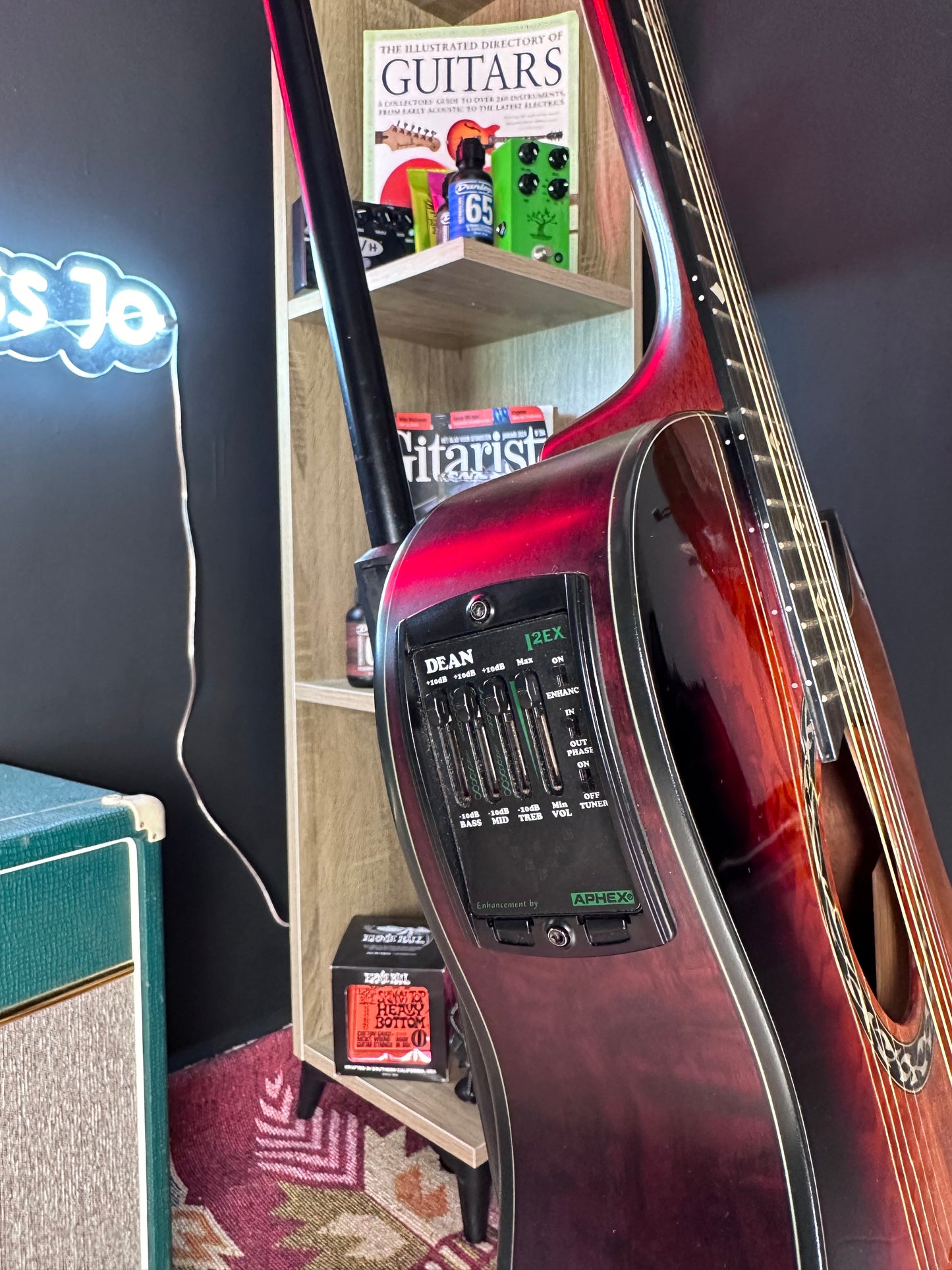 Dean EXQA TGE Exhibition Tiger Eye Quilt Ash Acoustic-Electric Guitar