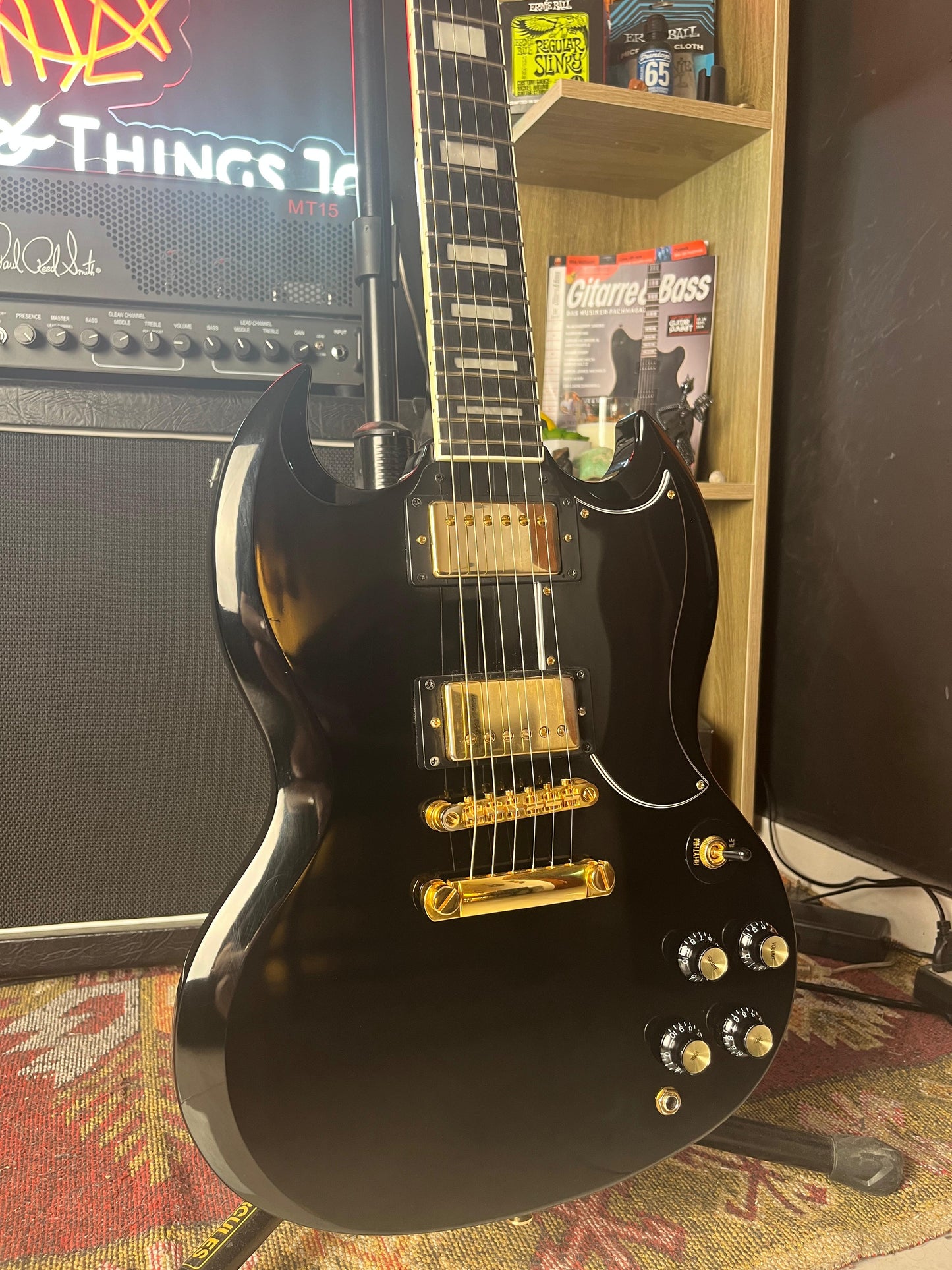 Epiphone SG Custom Ebony upgraded with Seymour Duncan SH-1B ’59 Electric Guitar