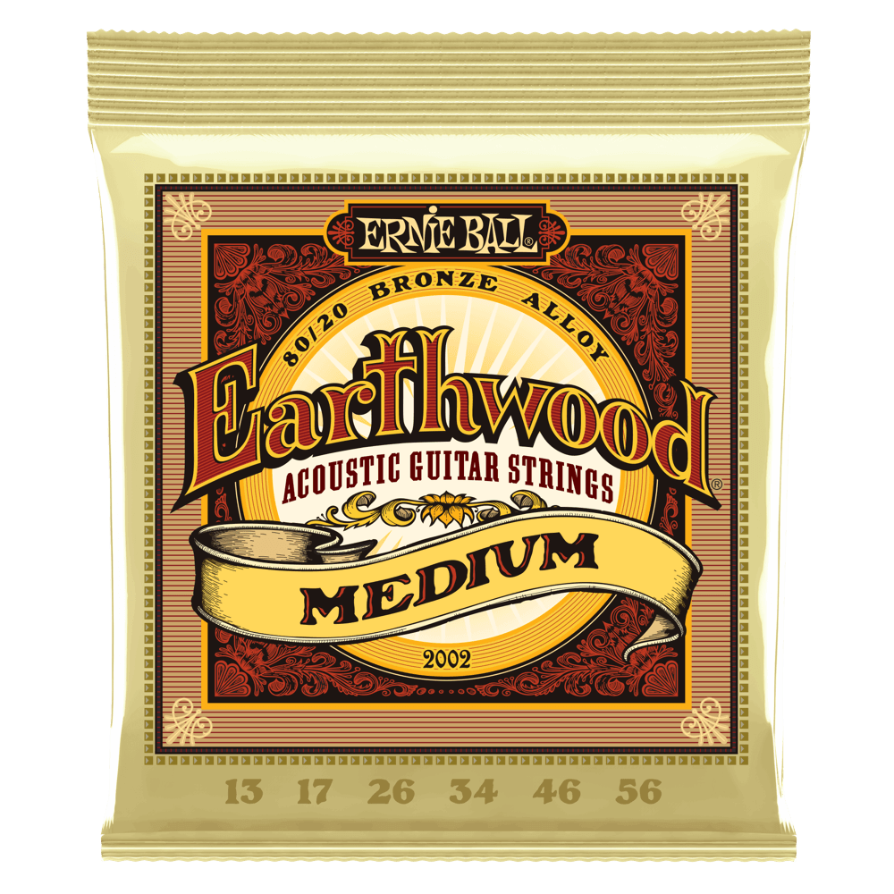 Ernie Ball Earthwood® Medium Acoustic Guitar Strings (13-56)