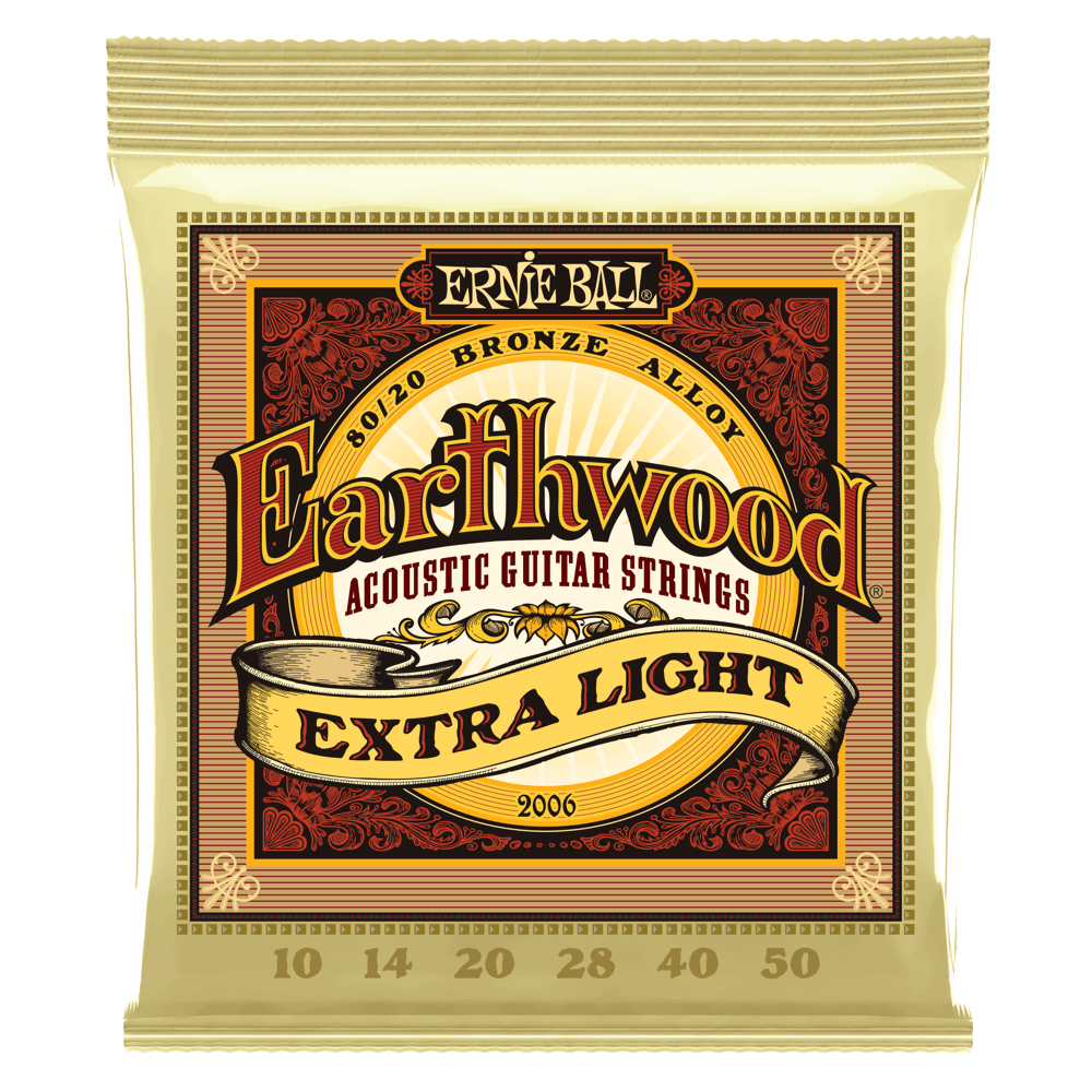 Ernie Ball Earthwood® Extra Light Acoustic Guitar Strings (10-50)
