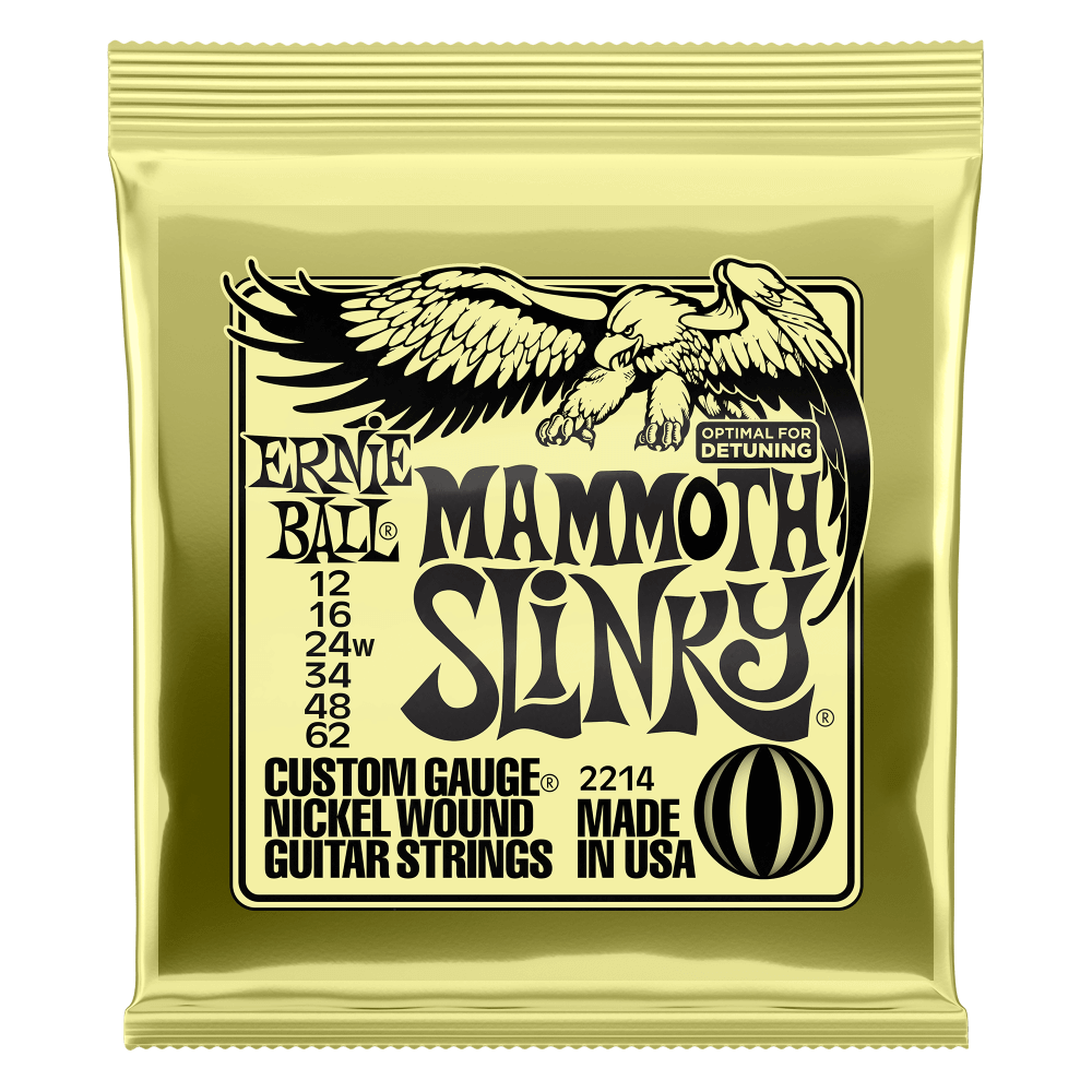 Ernie Ball Mammoth Slinky® Electric Guitar Strings (12-64) - 11 JDs