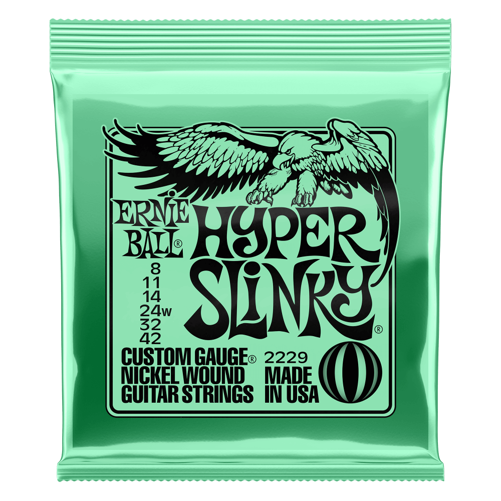 Ernie Ball Hyper Slinky®️ Electric Guitar Strings (8-42)