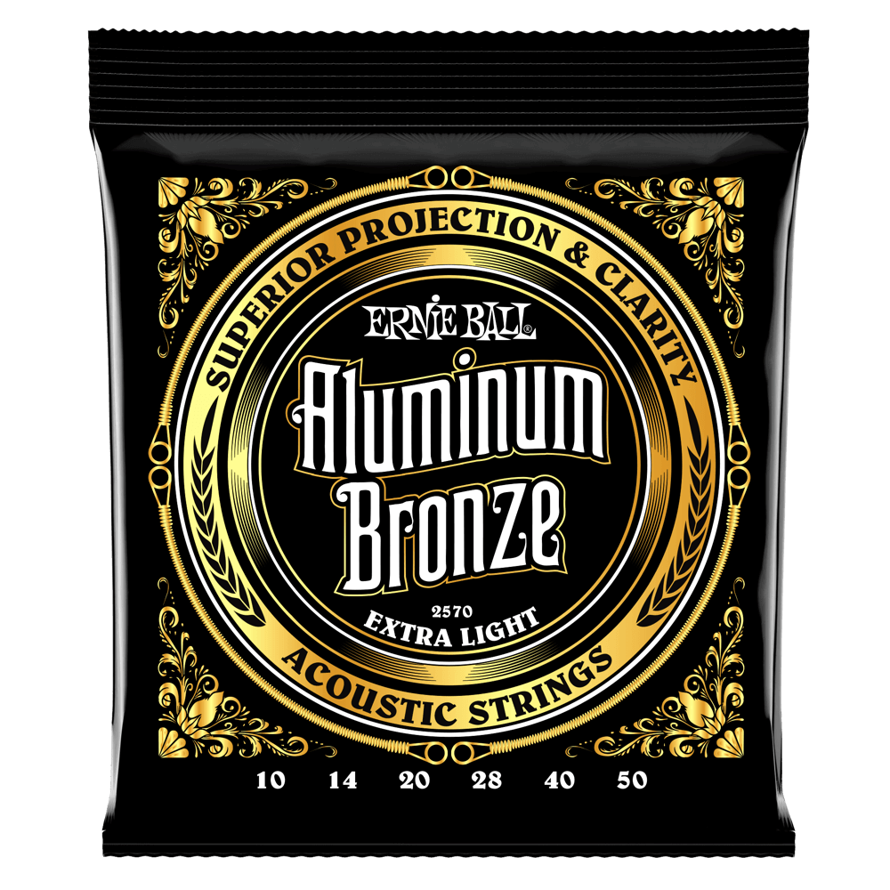 Ernie Ball Aluminum Bronze® Medium Light Acoustic Guitar Strings (10-50)