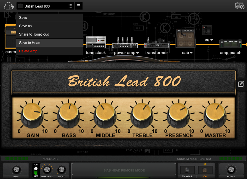 Positive Grid BIAS Head 600-watt Amplifier/processor Head