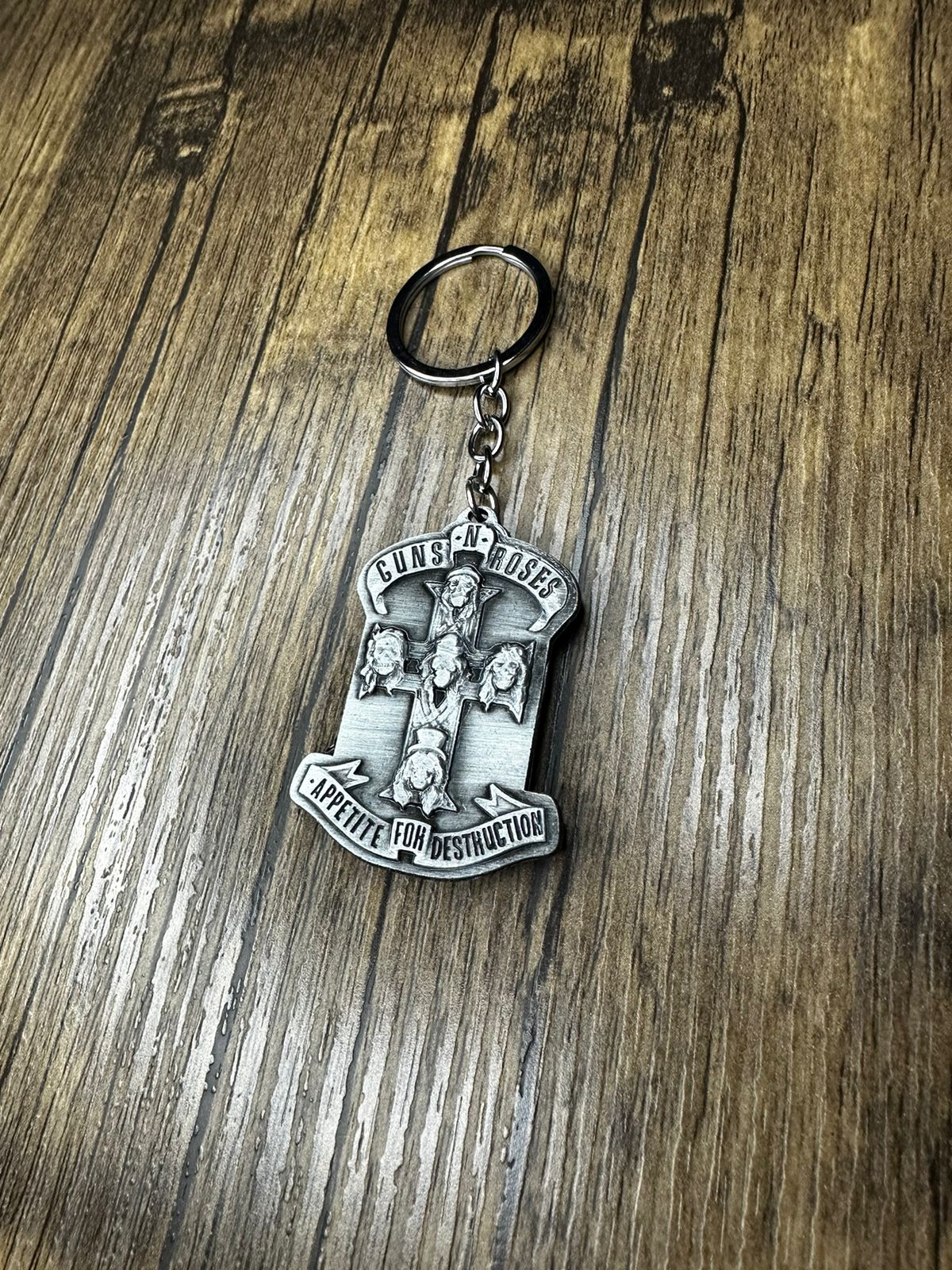 Guns N’ Roses Appetite For Destruction Keyring (Silver)