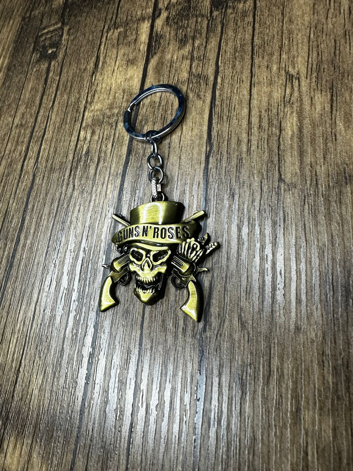 Guns N’ Roses Skull Keyring (Bronze)