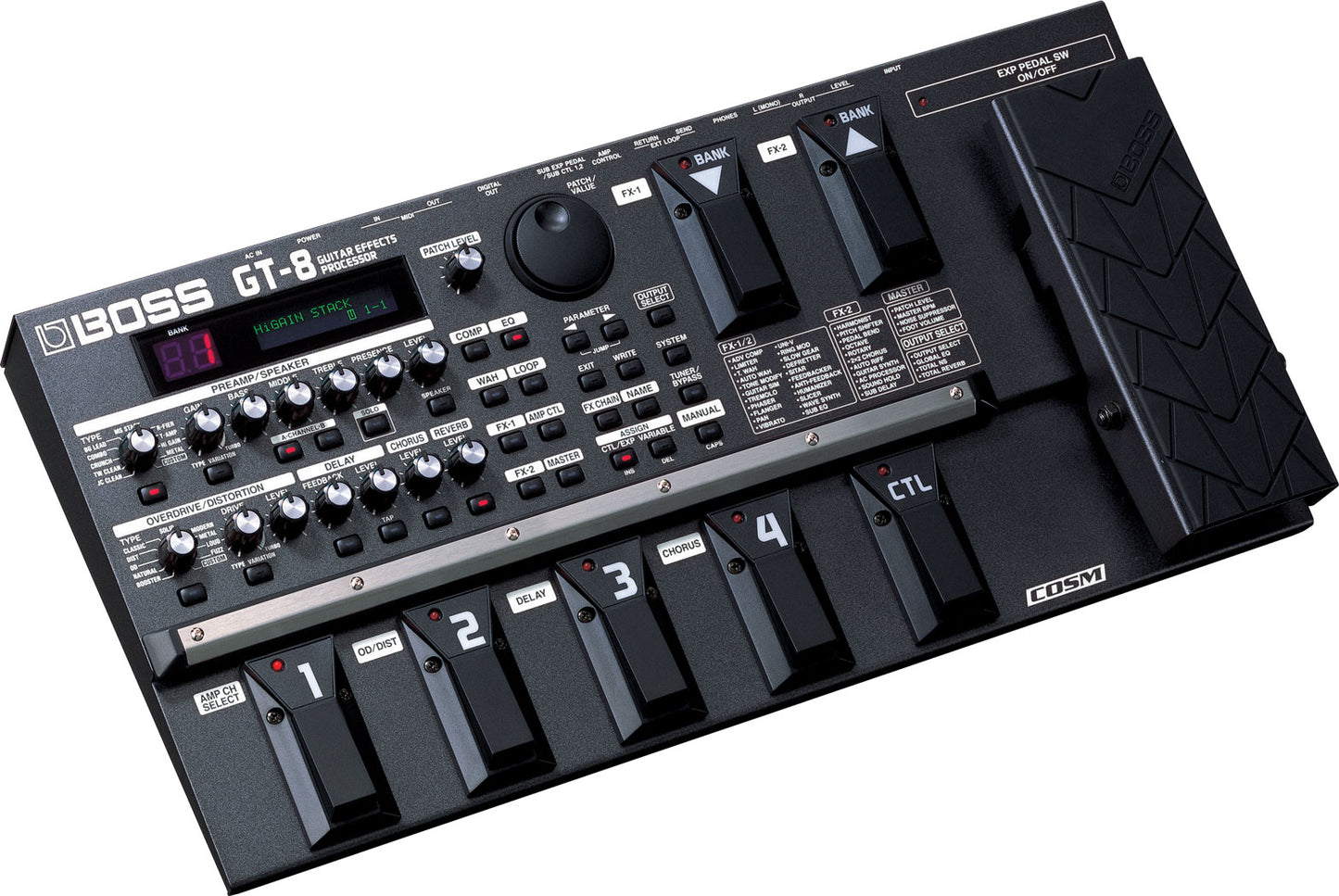 BOSS GT-8 Guitar Effects Processor Pedal with COSM technology