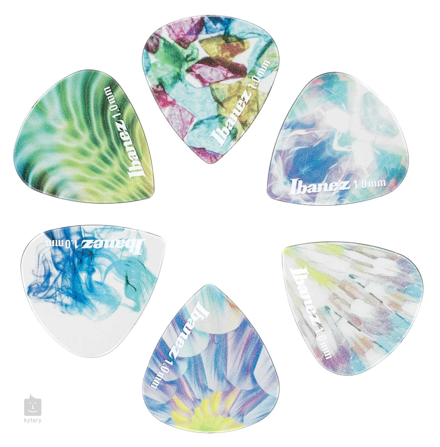 IBANEZ PCP16H-C2 Kaleido Picks(x6 Picks) 1 mm Heavy - 9 JDs