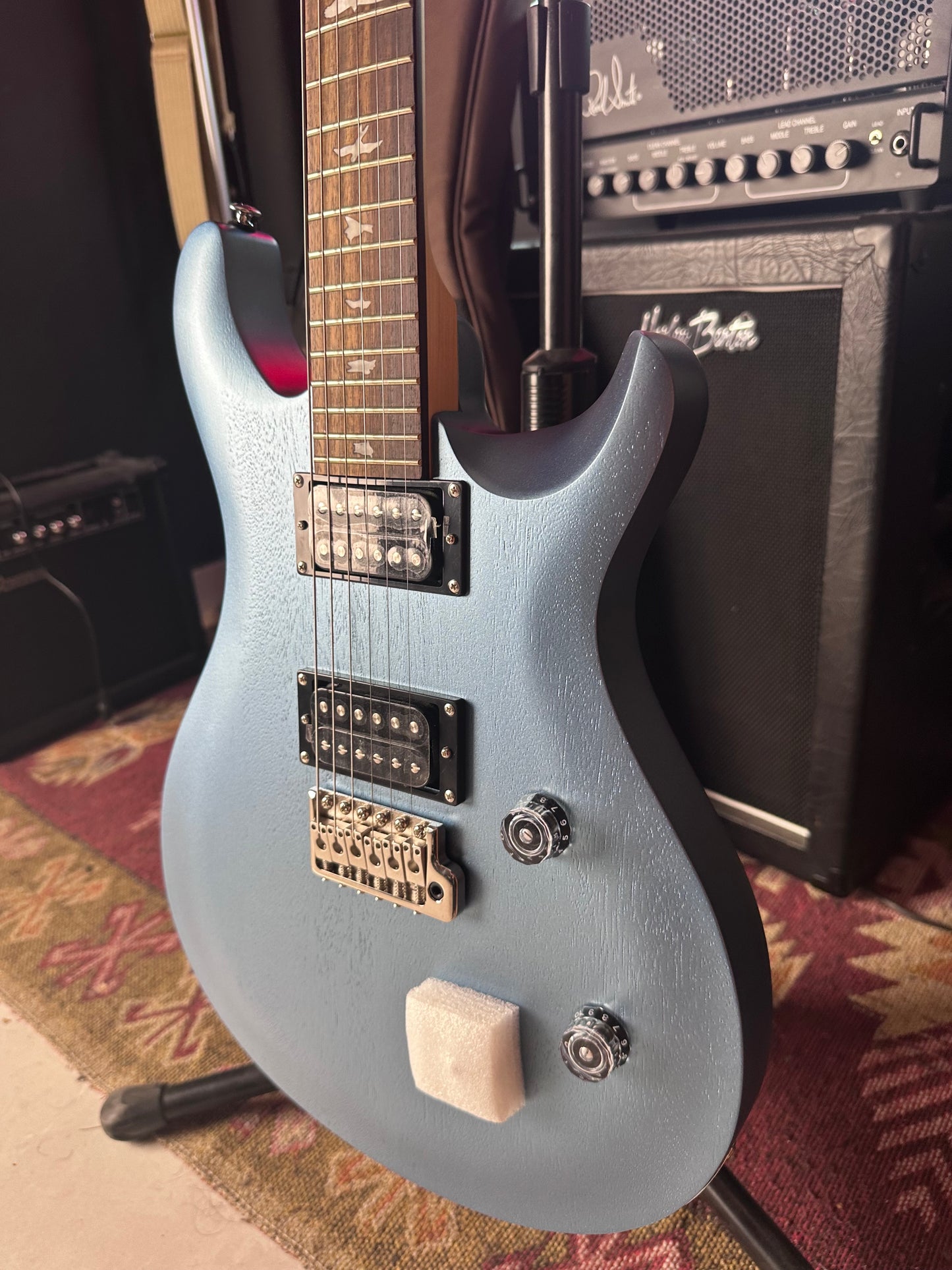 * Brand New * PRS SE CE 24 Standard Ice Blue Metallic Satin Electric Guitar
