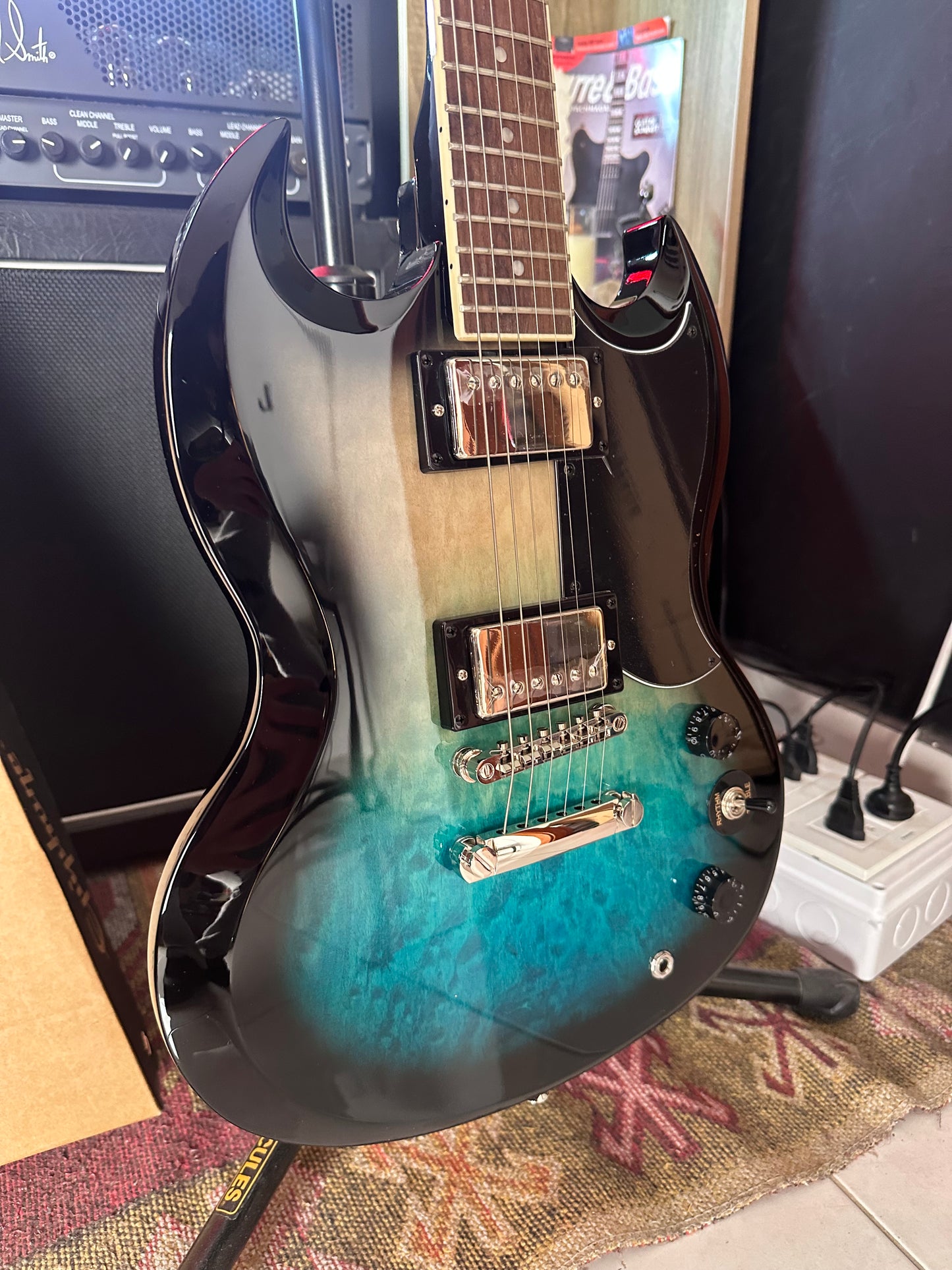 * Brand New * Epiphone SG Tribute Quilt Electric Guitar