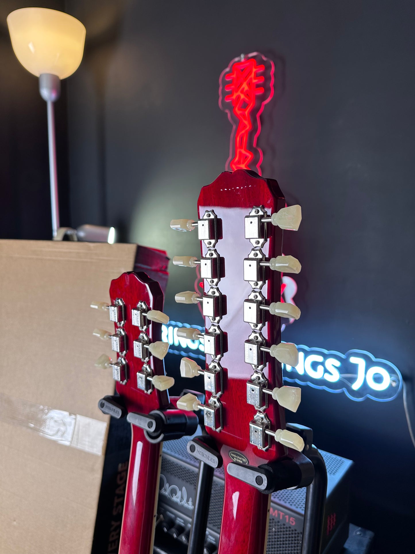 * Brand New * Epiphone Limited Edition G-1275 Double Neck SG Cherry