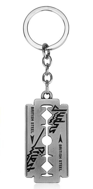 Judas Priest British Steel Keyring (Silver)