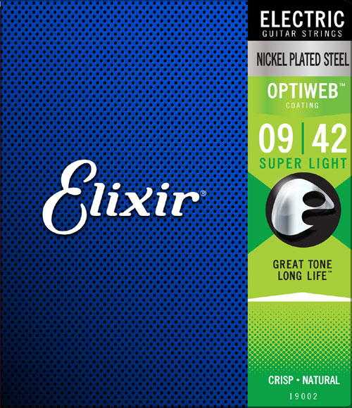 Elixir Optiweb® Nickel Plated Steel Electric Guitar Strings (9-42)
