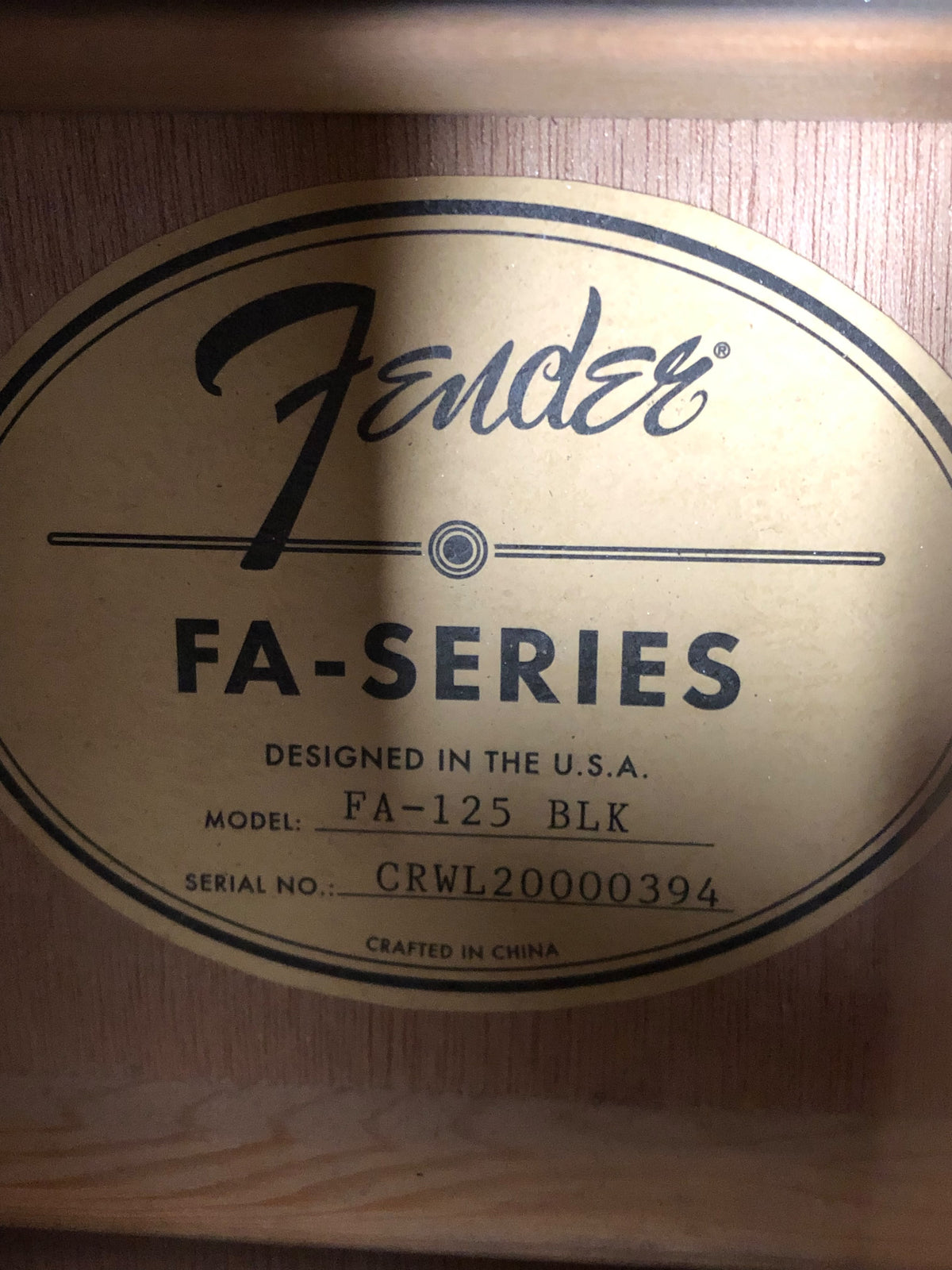 Fender FA-125 Dreadnought Acoustic Guitar