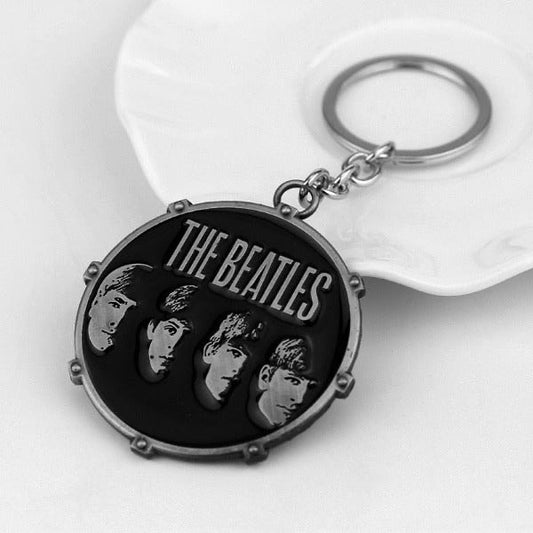 The Beatles Faces Keyring (Silver)