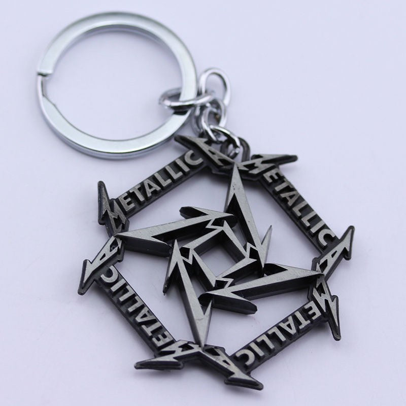 Metallica NinjaStar Keyring (Silver)