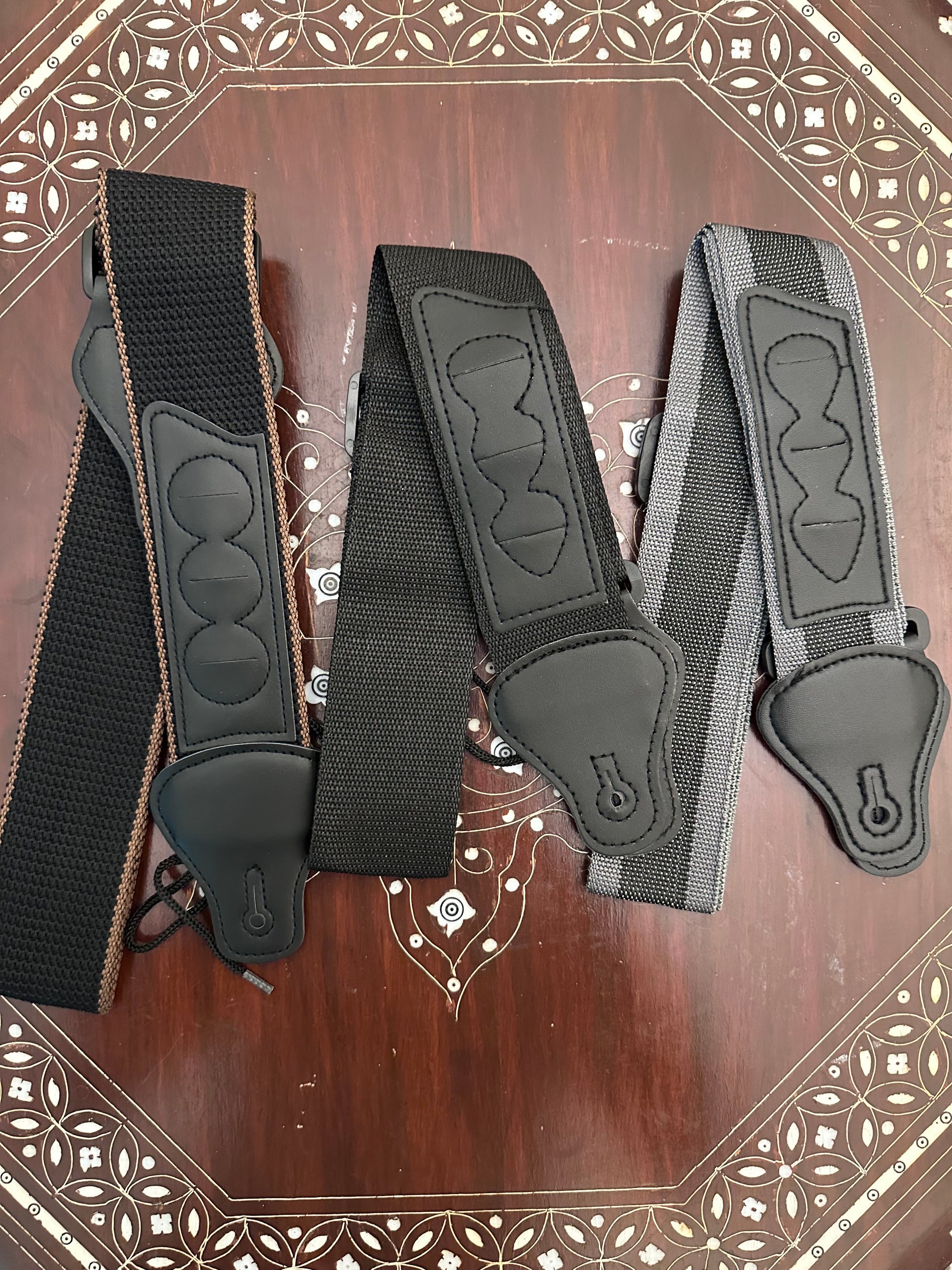 Guitar strap with pickholder Guitar strap with pickholder