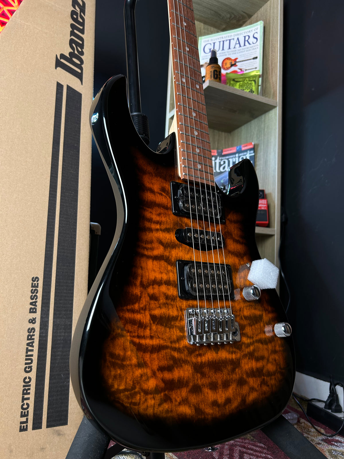 * Brand New * Ibanez GRX70QA SB Electric Guitar * Brand New * Ibanez GRX70QA SB Electric Guitar