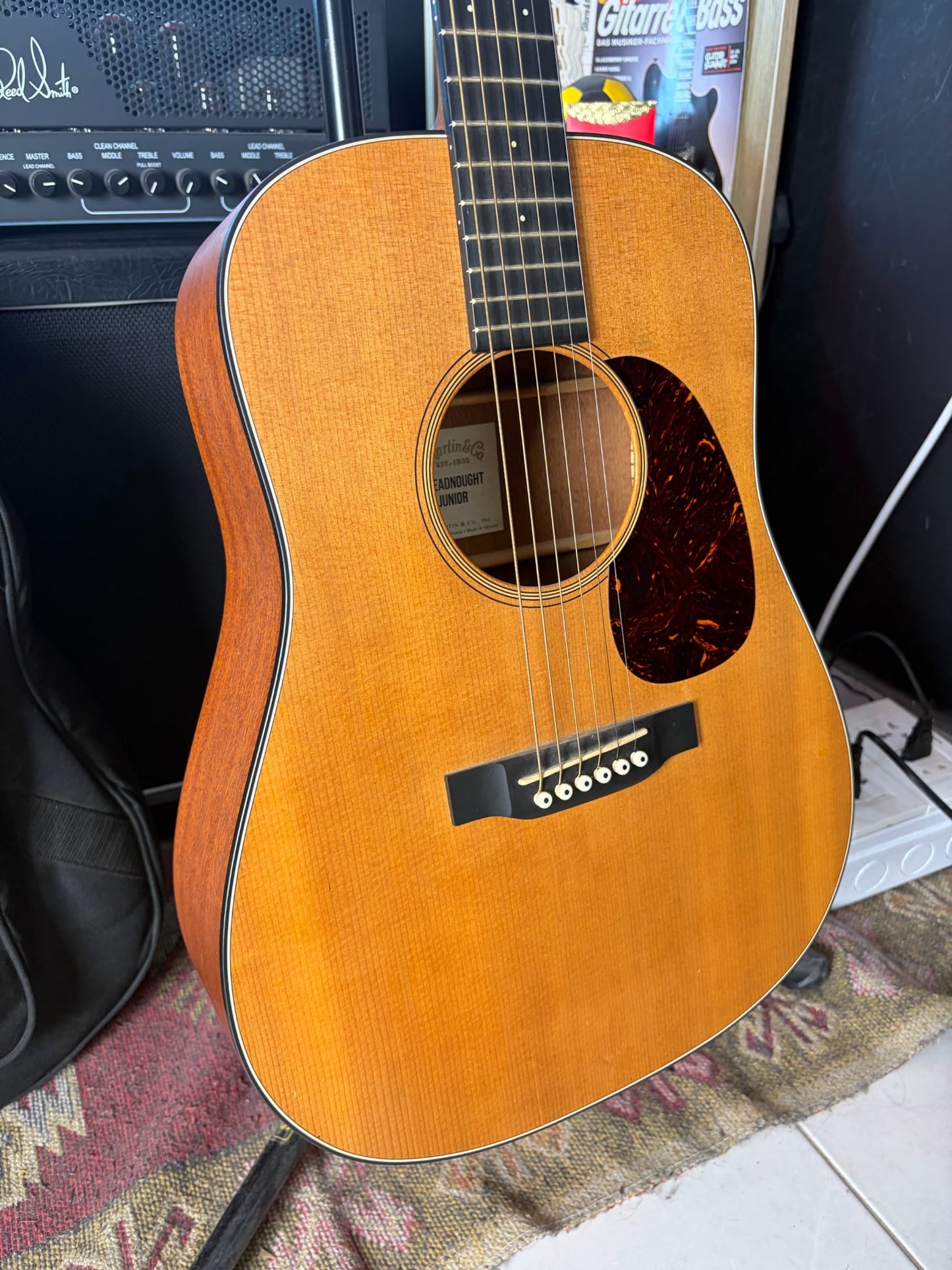 Martin Dreadnought Junior Acoustic Guitar with original case