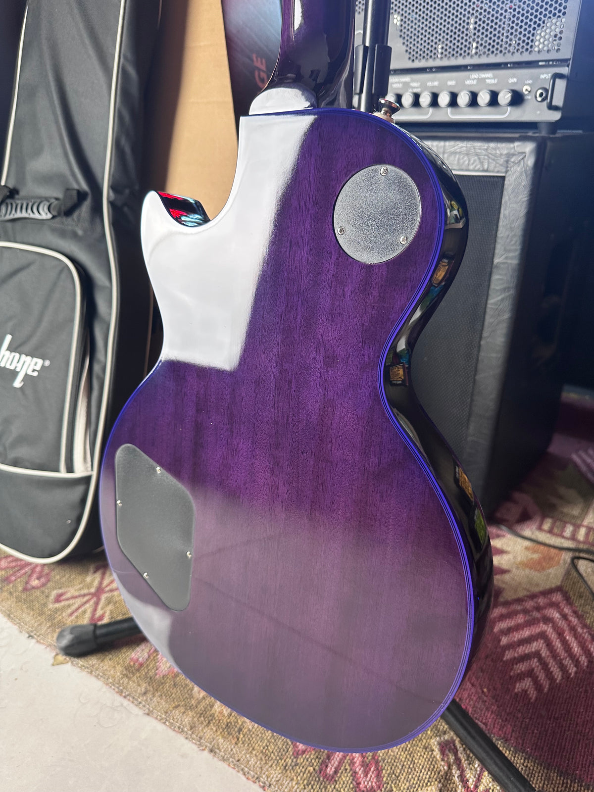 * Brand New * Epiphone Les Paul Limited Edition Custom Purple Widow Electric Guitar * Brand New * Epiphone Les Paul Limited Edition Custom Purple Widow Electric Guitar
