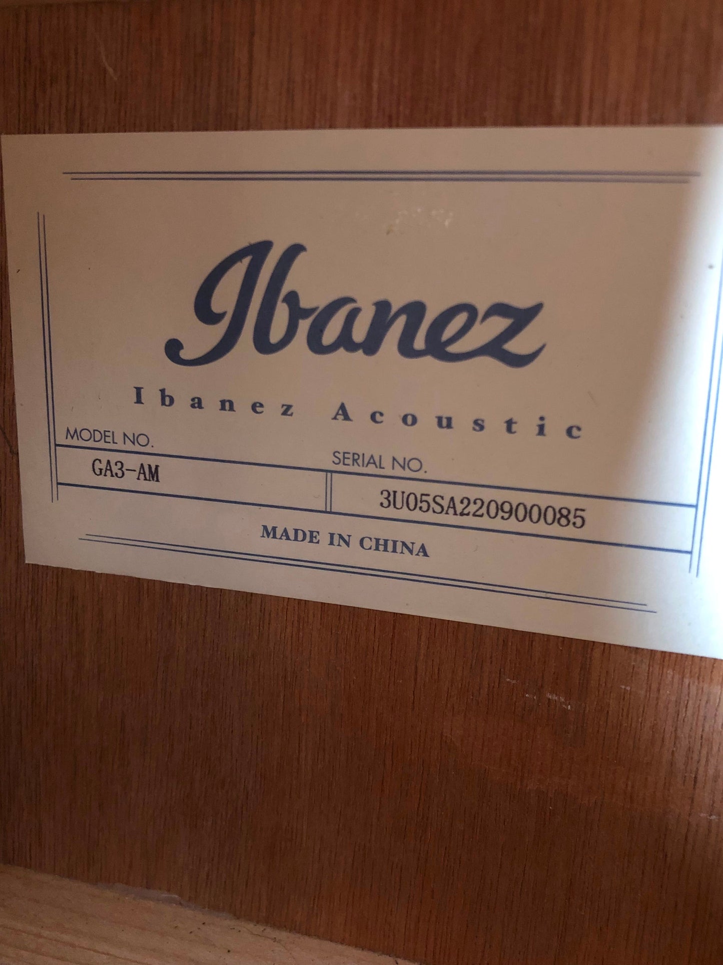 Ibanez GA3 Classical Guitar