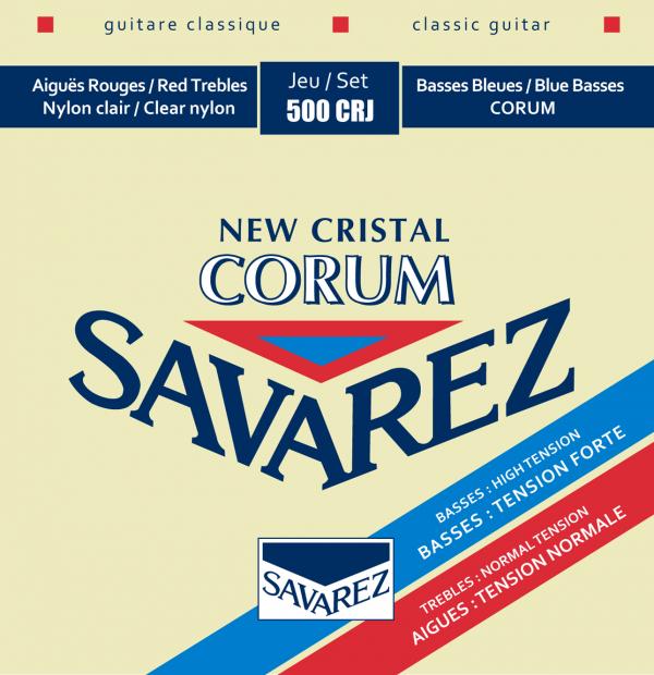 Savarez 500CRJ Cristal Corum® Normal Tension Top/ High Tension Bottom Classical Guitar Strings Savarez 500CRJ Cristal Corum® Normal Tension Top/ High Tension Bottom Classical Guitar Strings