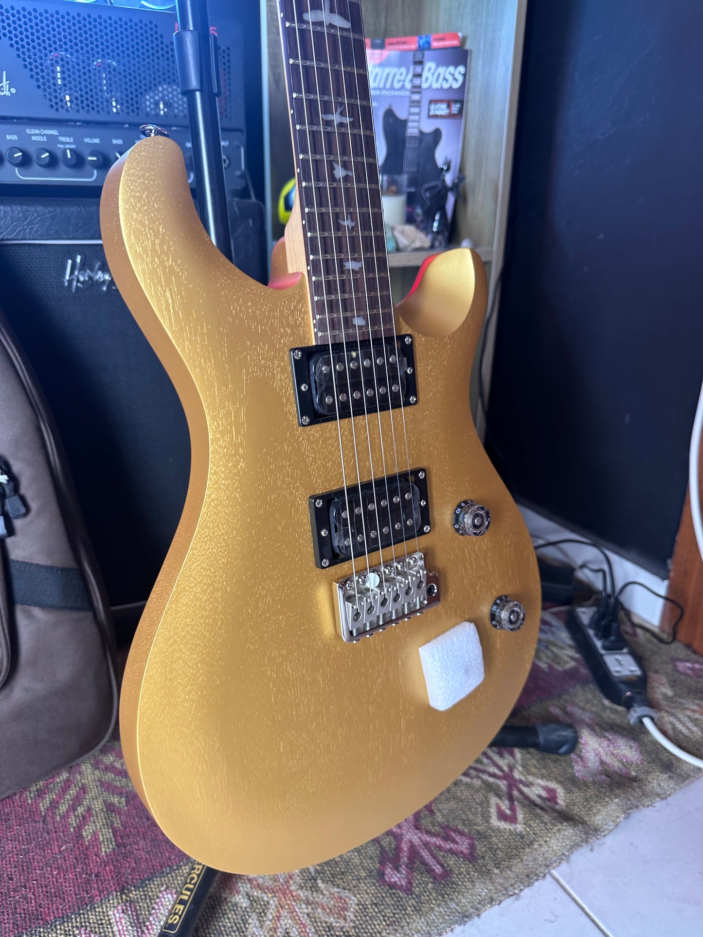 * Brand New * PRS SE CE 24 Standard Metallic Gold Satin Electric Guitar
