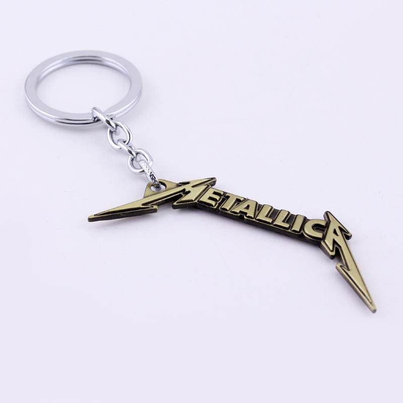 Metallica Logo Metal Keyring (Bronze)