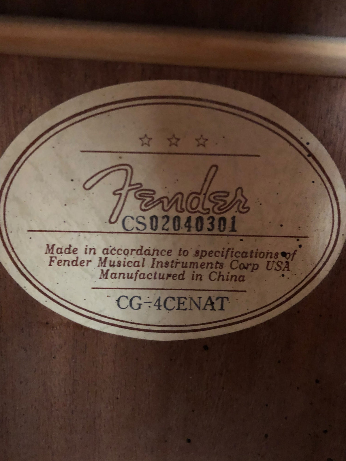 Fender CG-4CE NAT Electro-Classical Guitar