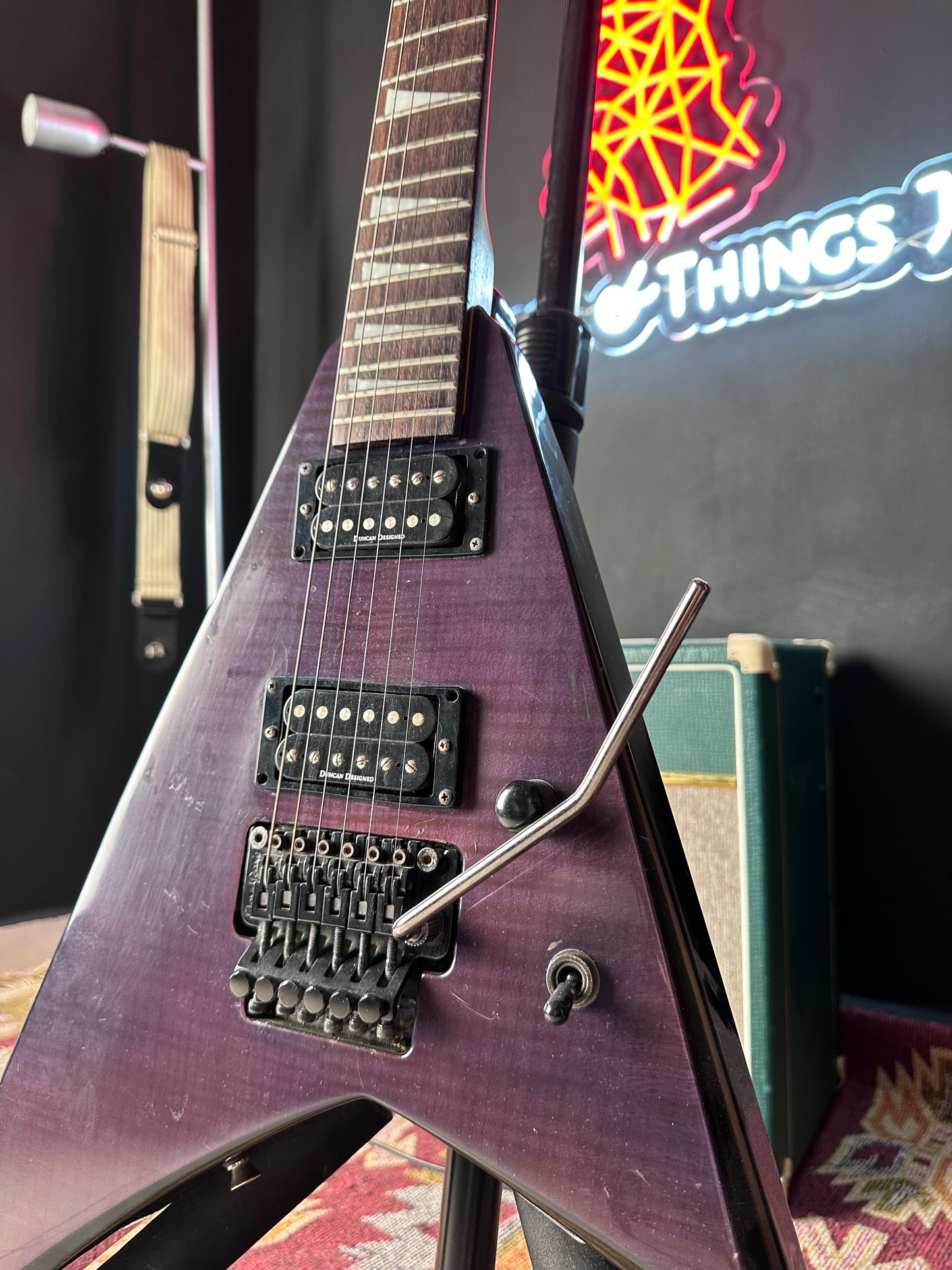 Jackson RX10D Randy Rhoads Electric Guitar Flame Trans Purple