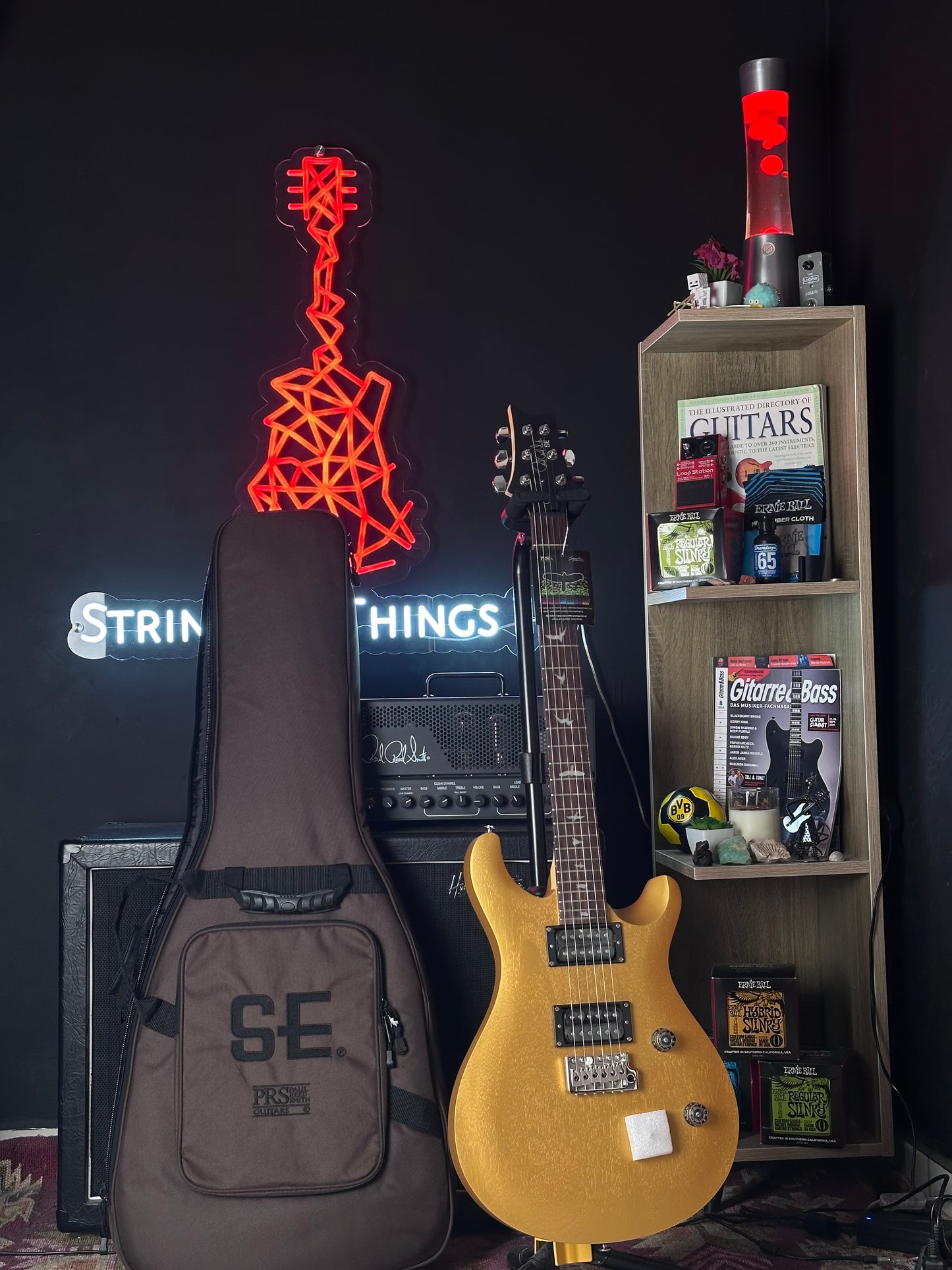 * Brand New * PRS SE CE 24 Standard Metallic Gold Satin Electric Guitar