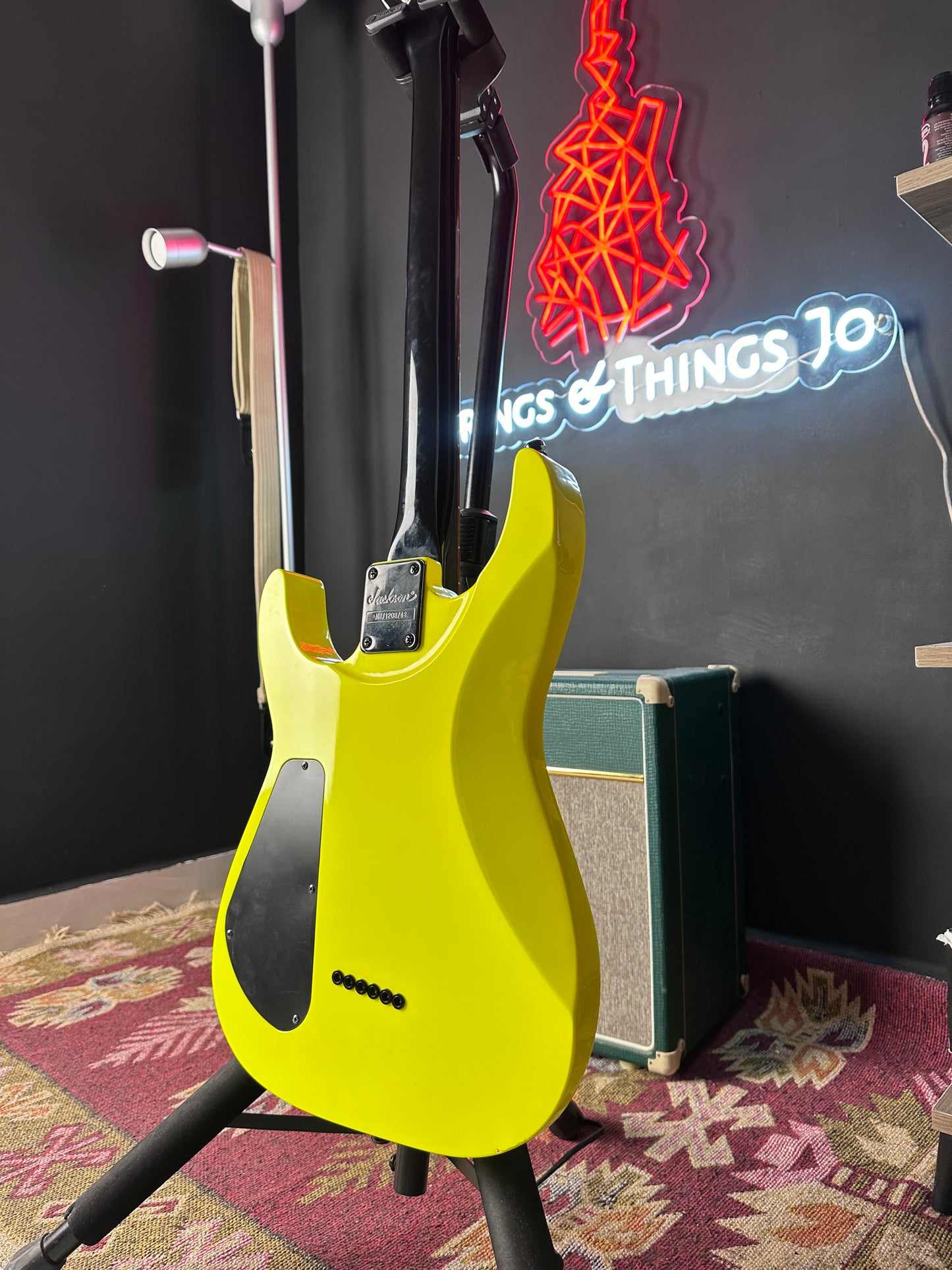 Jackson Dinky JS32T limited edition Florescent Yellow Electric Guitar