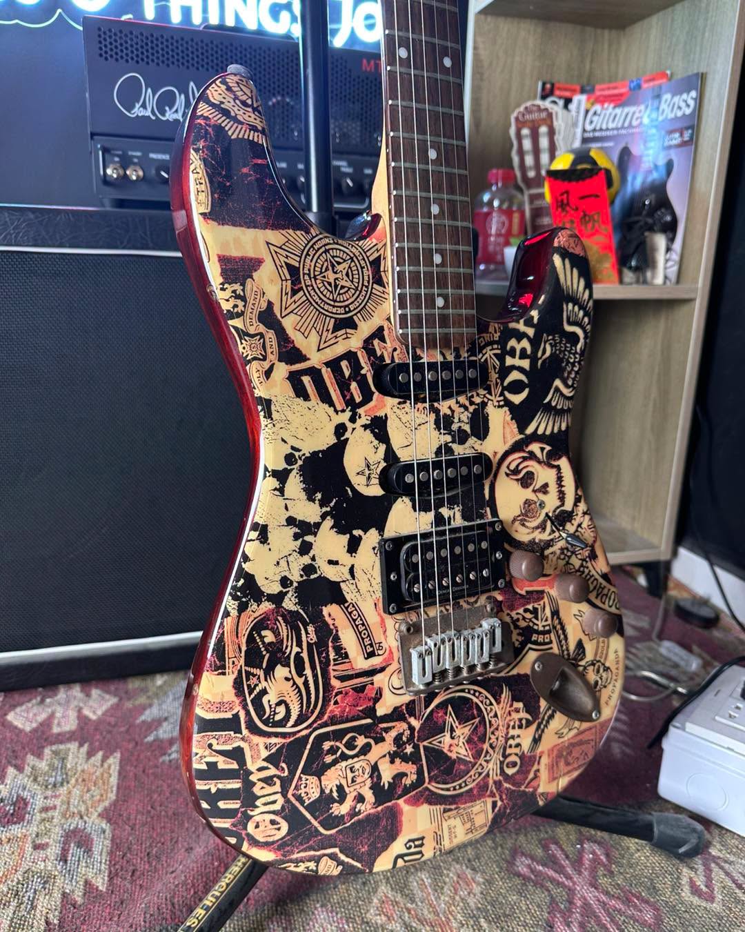 Squier Obey Dissent Stratocaster Electric Guitar