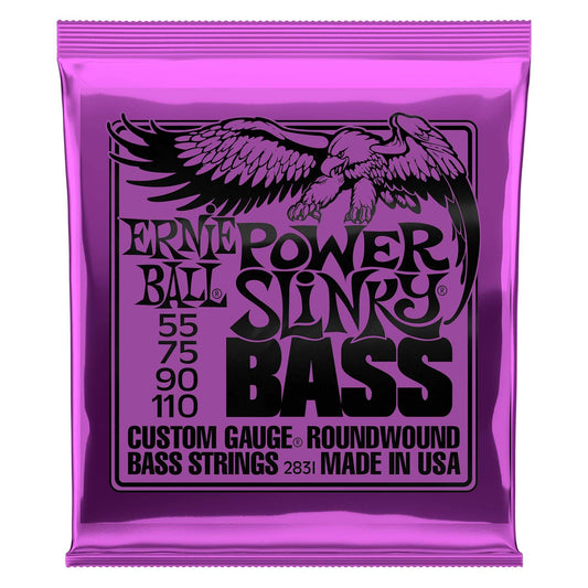Ernie Ball Power Slinky Nickel Wound Bass Guitar Strings (55-110)