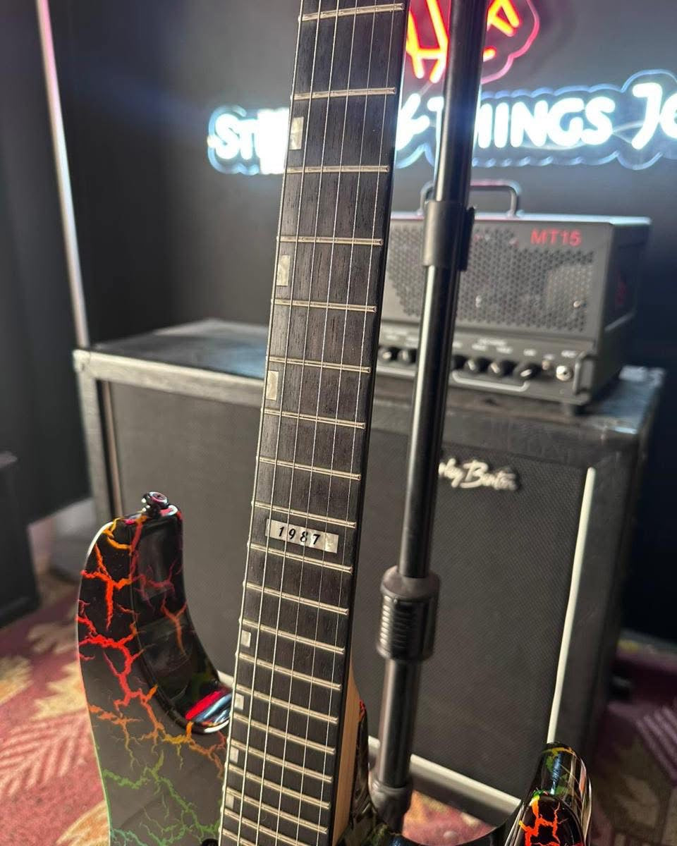 ESP LTD Mirage Deluxe ’87 – Rainbow Crackle Electric Guitar ESP LTD Mirage Deluxe ’87 – Rainbow Crackle Electric Guitar